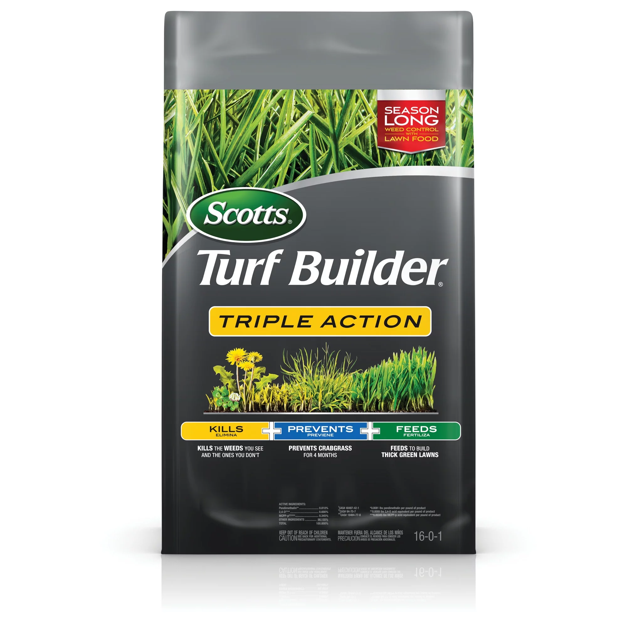 Scotts Turf Builder Triple Action and Scotts Green Max Lawn Food Bundle for Large Northern Lawns