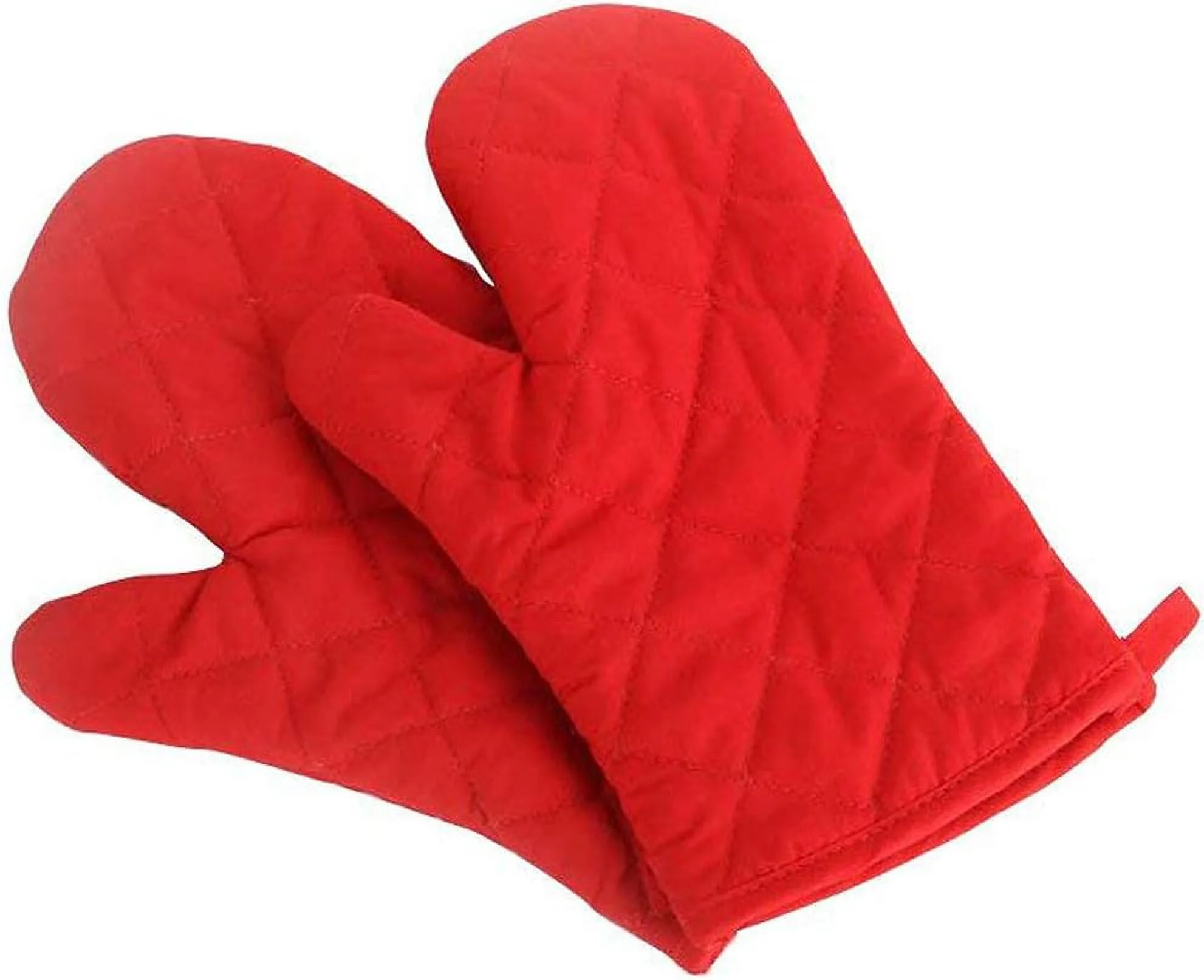 40020 Smokey Joe Premium 14-Inch Charcoal Grill Black Bundle With Deco Pair Of Red Heat Resistant Oven Mitt