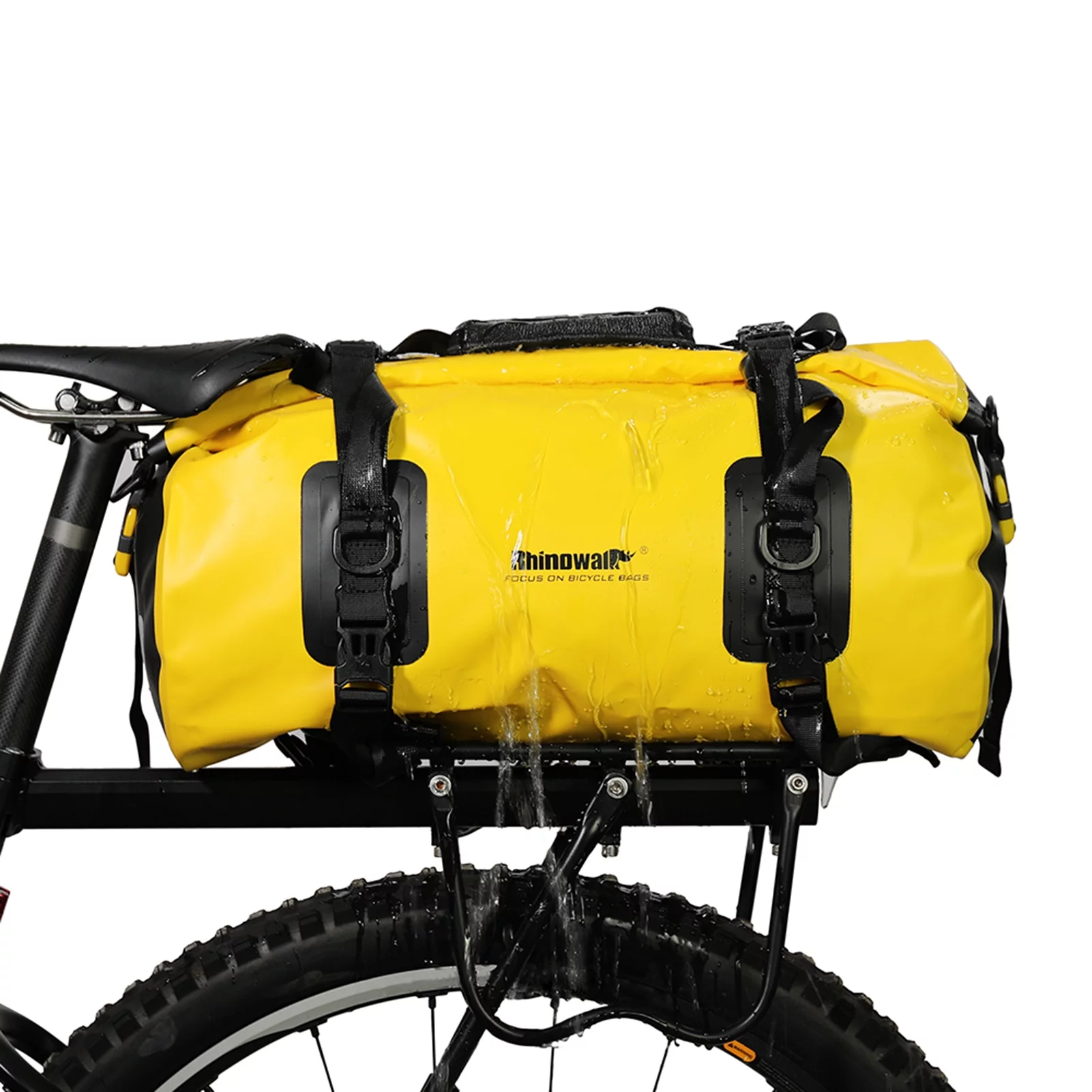 Convenient Bike Rack Pannier Bag for Commuting and Cycling, 20L Capacity, Waterproof PVC Material
