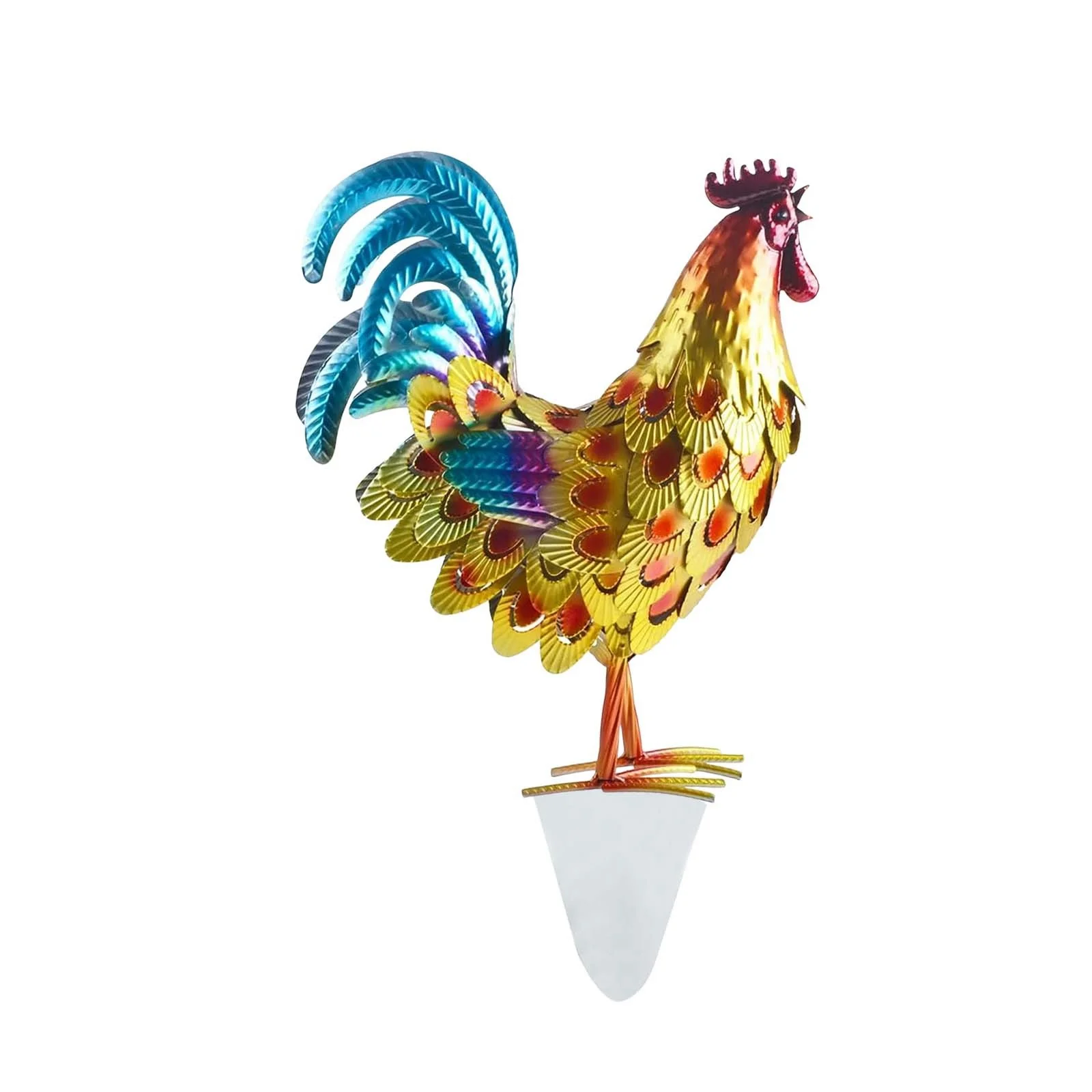 TIIFSWHS Outdoor Garden Courtyard Decoration Decoration Realistic Decoration Of Rooster Garden Statue Courtyard Chicken Garden Chicken Statue Outdoor Ground Lights for House Our