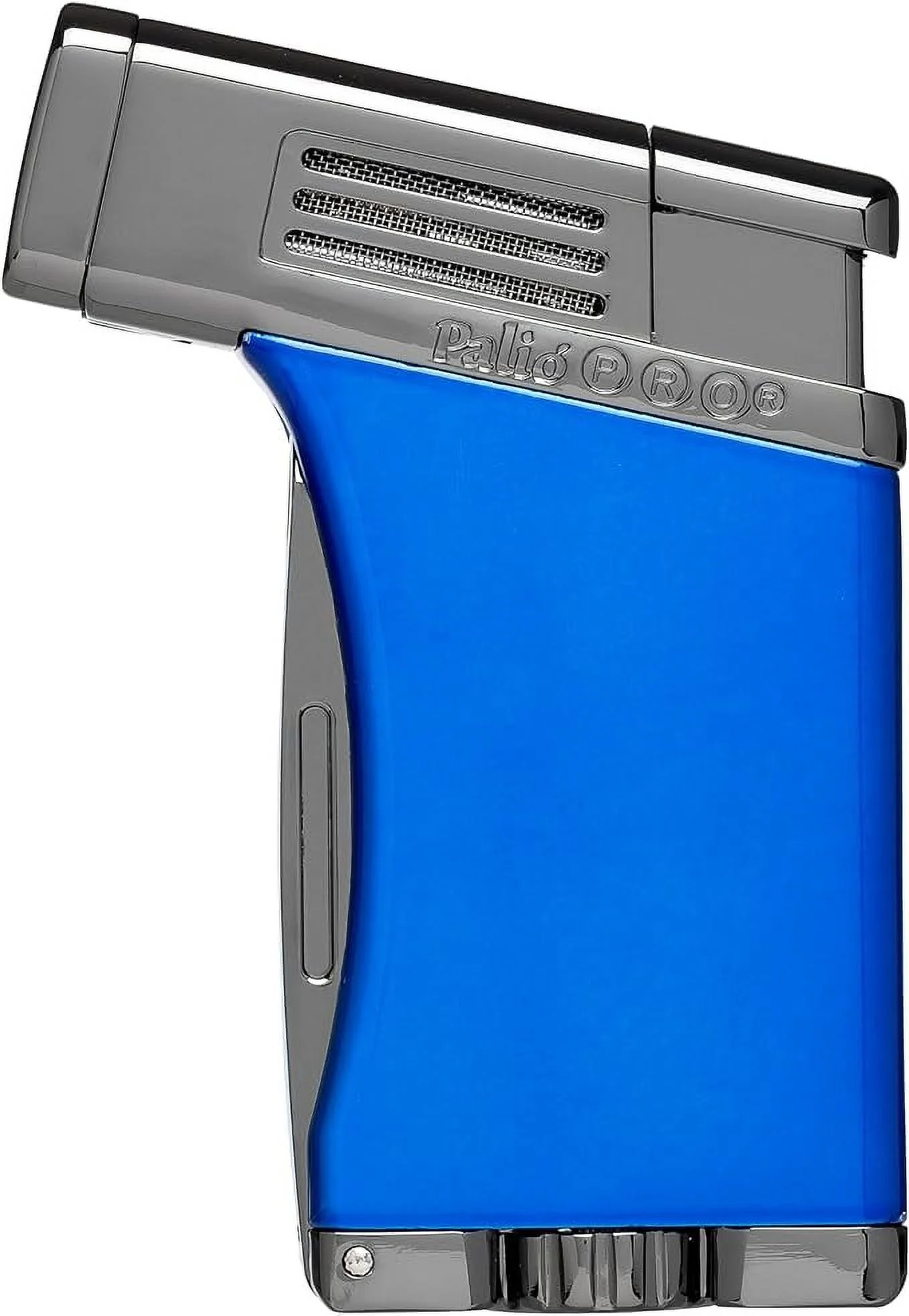 PALIO® Pro Line, Scorpius Jet Torch Cigar, Angled, Single-Jet Torch Lighter with a Fold -Out 7.5mm Punch Cutter, Blue