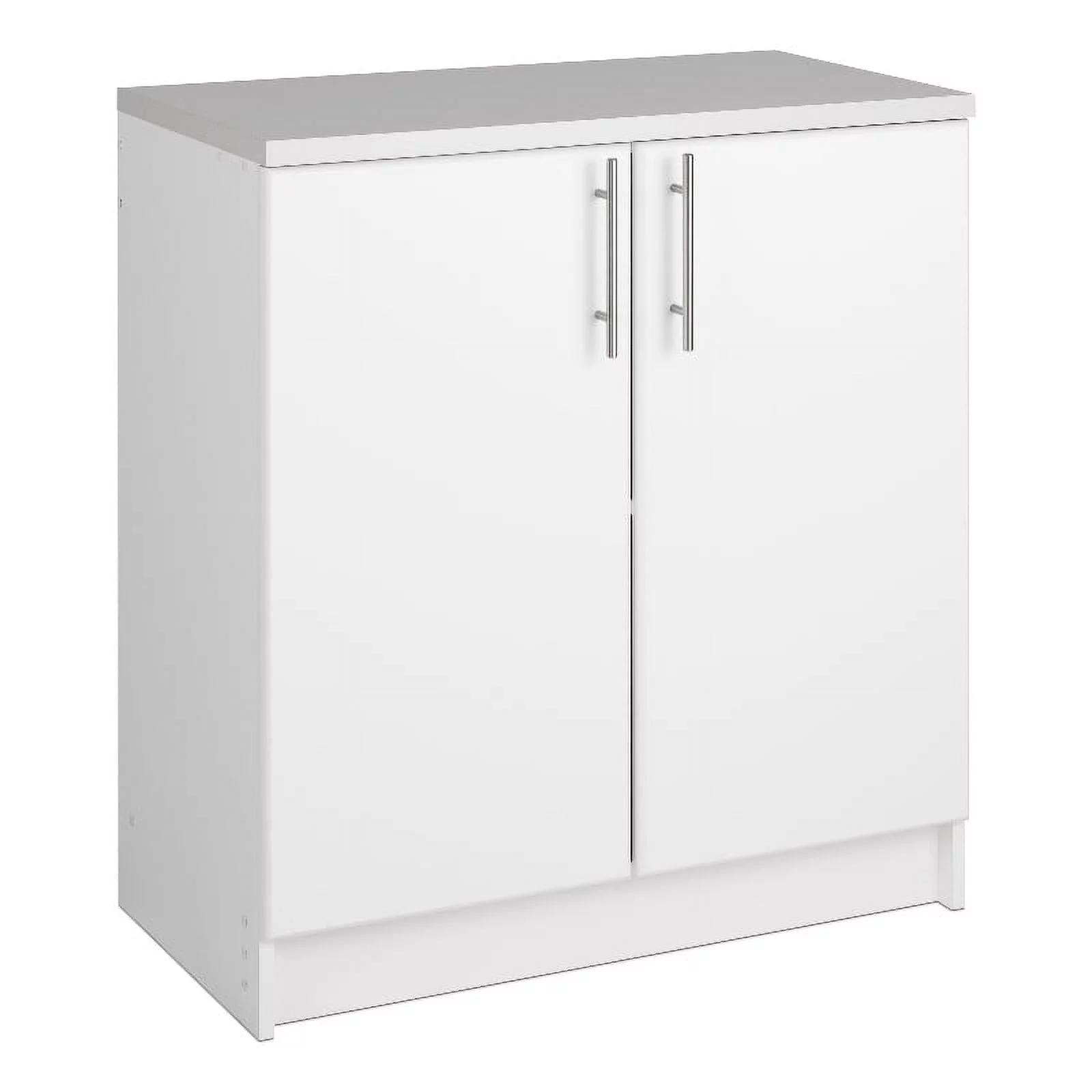 Pemberly Row White Engineered Wood Base Cabinet with Melamine Countertop