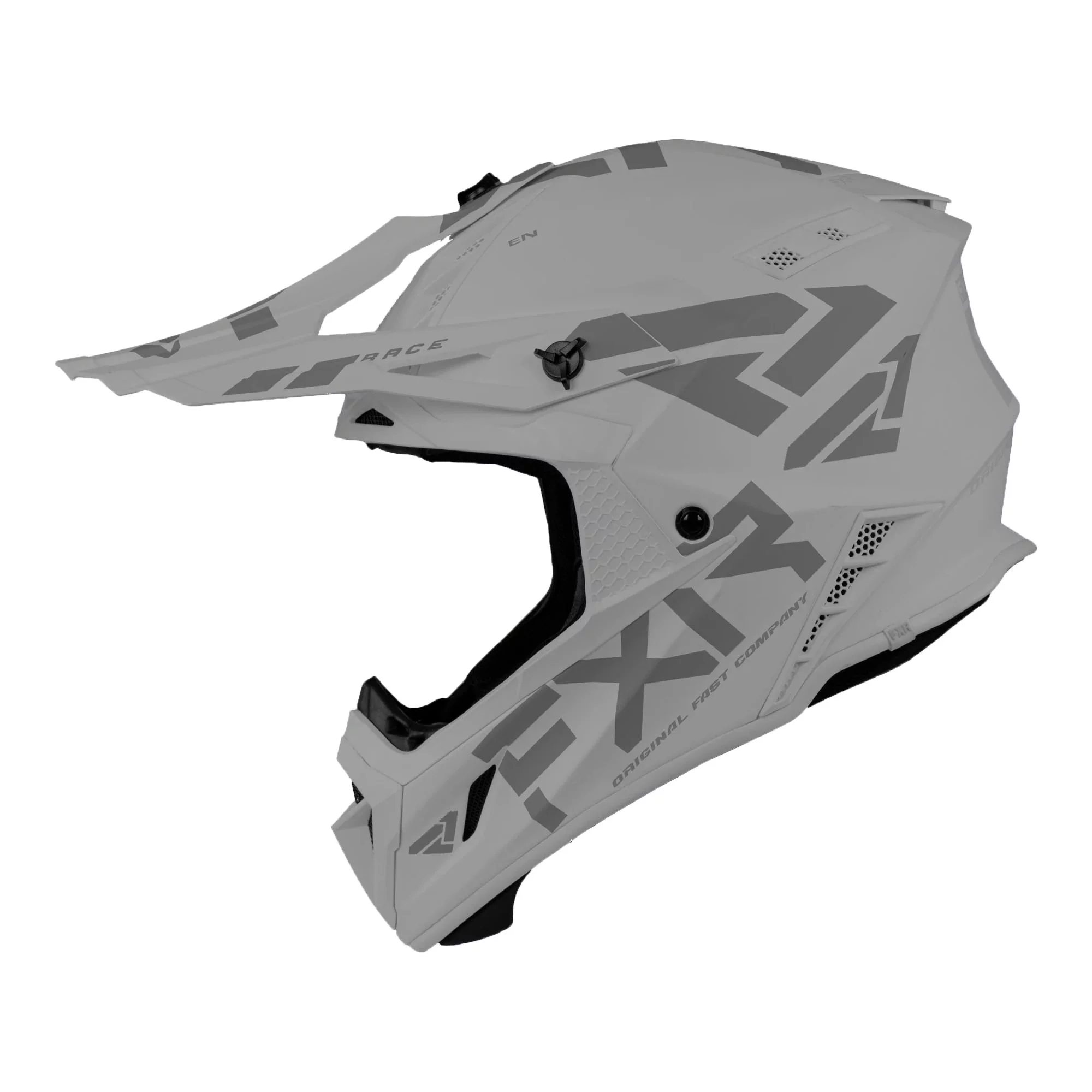 FXR  Helium Prime Helmet Quick Release Buckle 365 Vent Nose Guard Steel - X-Small - FMVSS 220601-0300-04