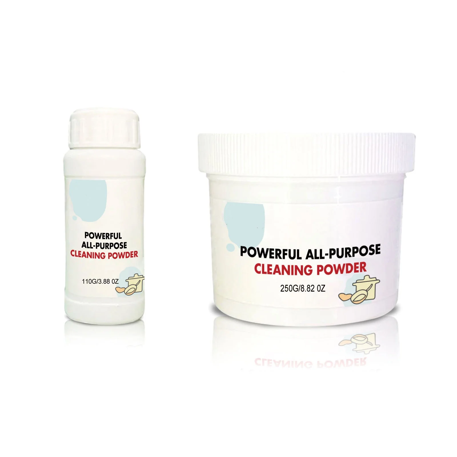 Powder Super-Clean Active Cleaner, Cleaner Powder, 3-In-One All Purpose Cleaner Powder & Degreaser Powder, All Purpose Cleaner Powder (3.88oz+8.82oz)