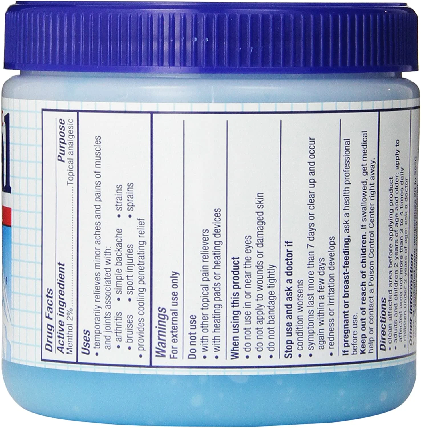 Mineral Ice Therapeutic Pain Relieving Gel, 16 Ounce Jar