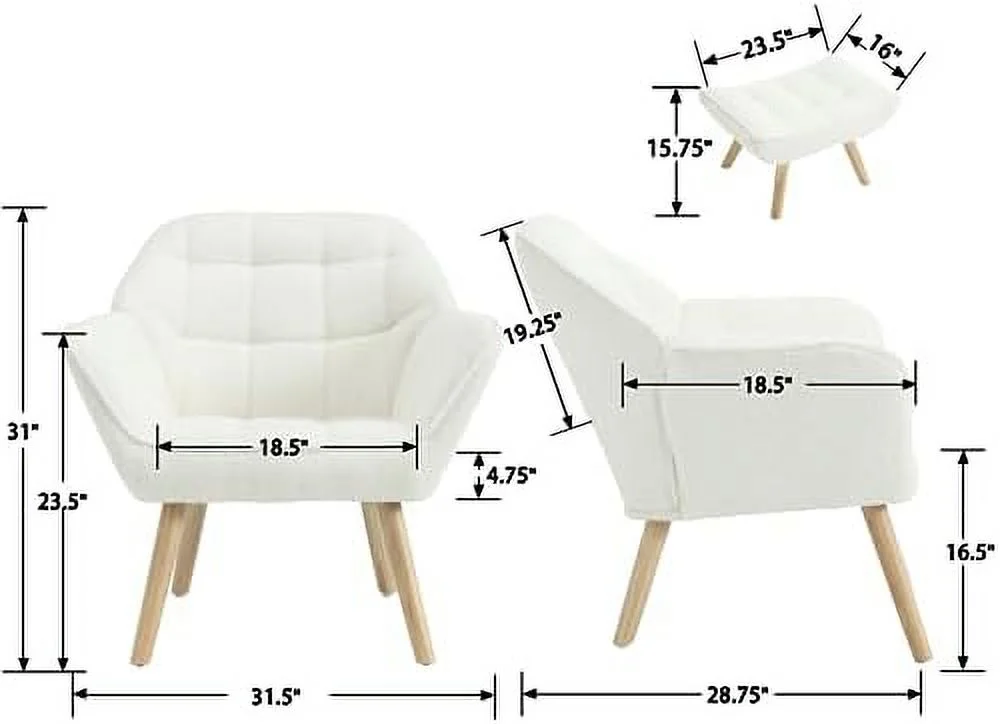 HYHBIBOOM Small Loveseat for Bedroom 2-Seat Mini Sofa Couch with Wingback and Wood Legs for Living Room Apartment Small Space Fluffy Love Seat  Pink Linen