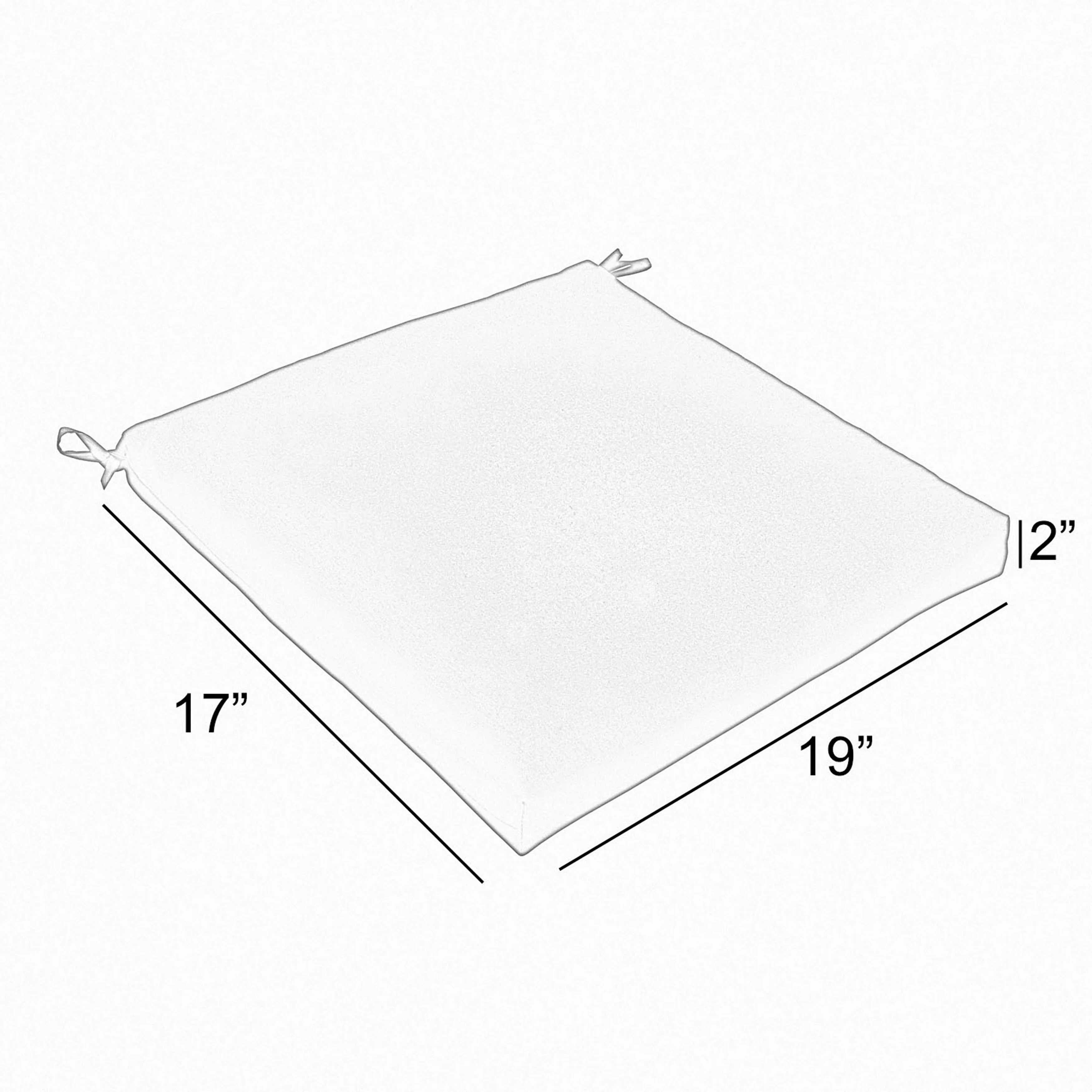 Humble and Haute  Sunbrella Canvas Navy Indoor/ Outdoor Cushion, Set of 2 19 in w x 17 in d