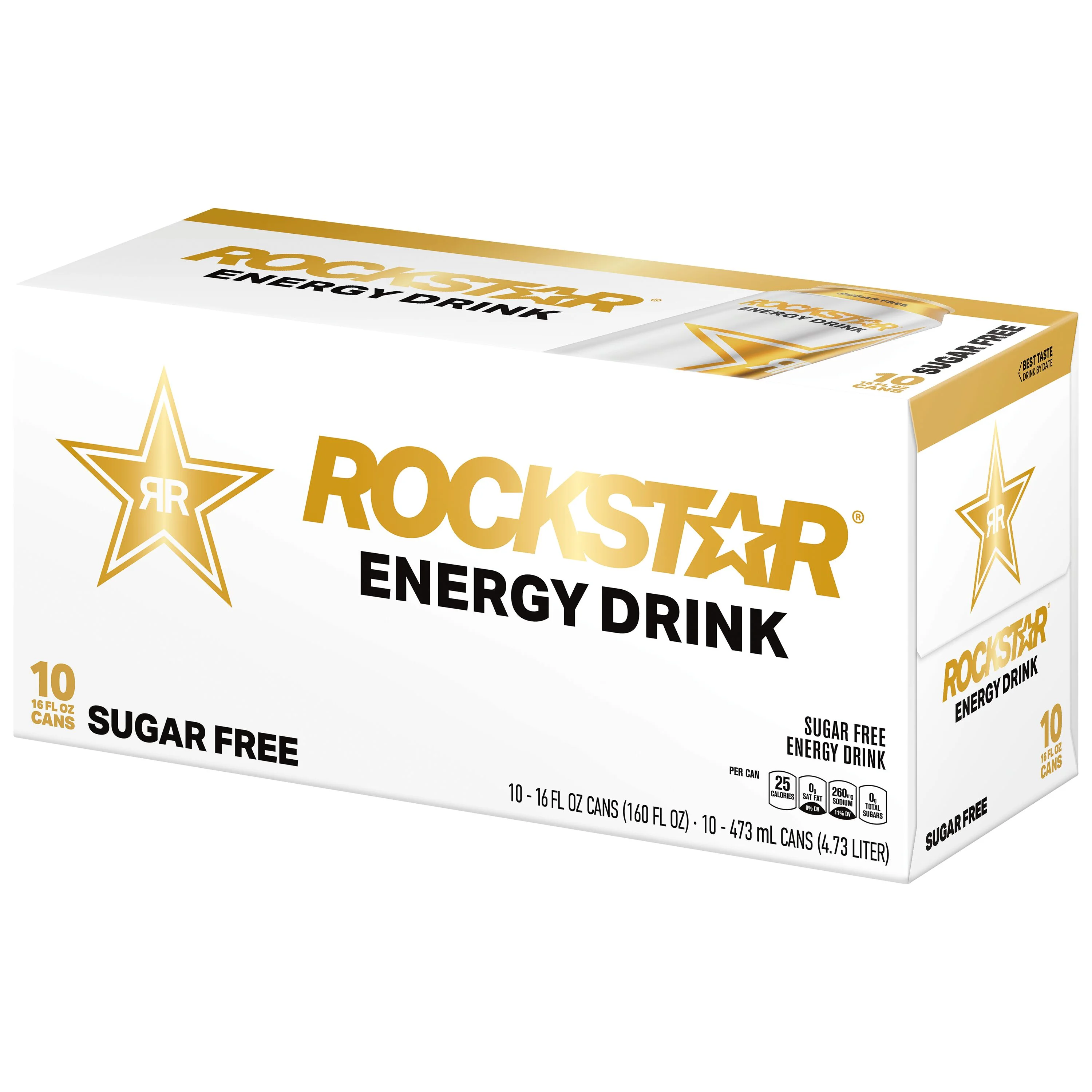 Rockstar Sugar-Free Energy Drink, 16 fl oz, 10 Count Cans