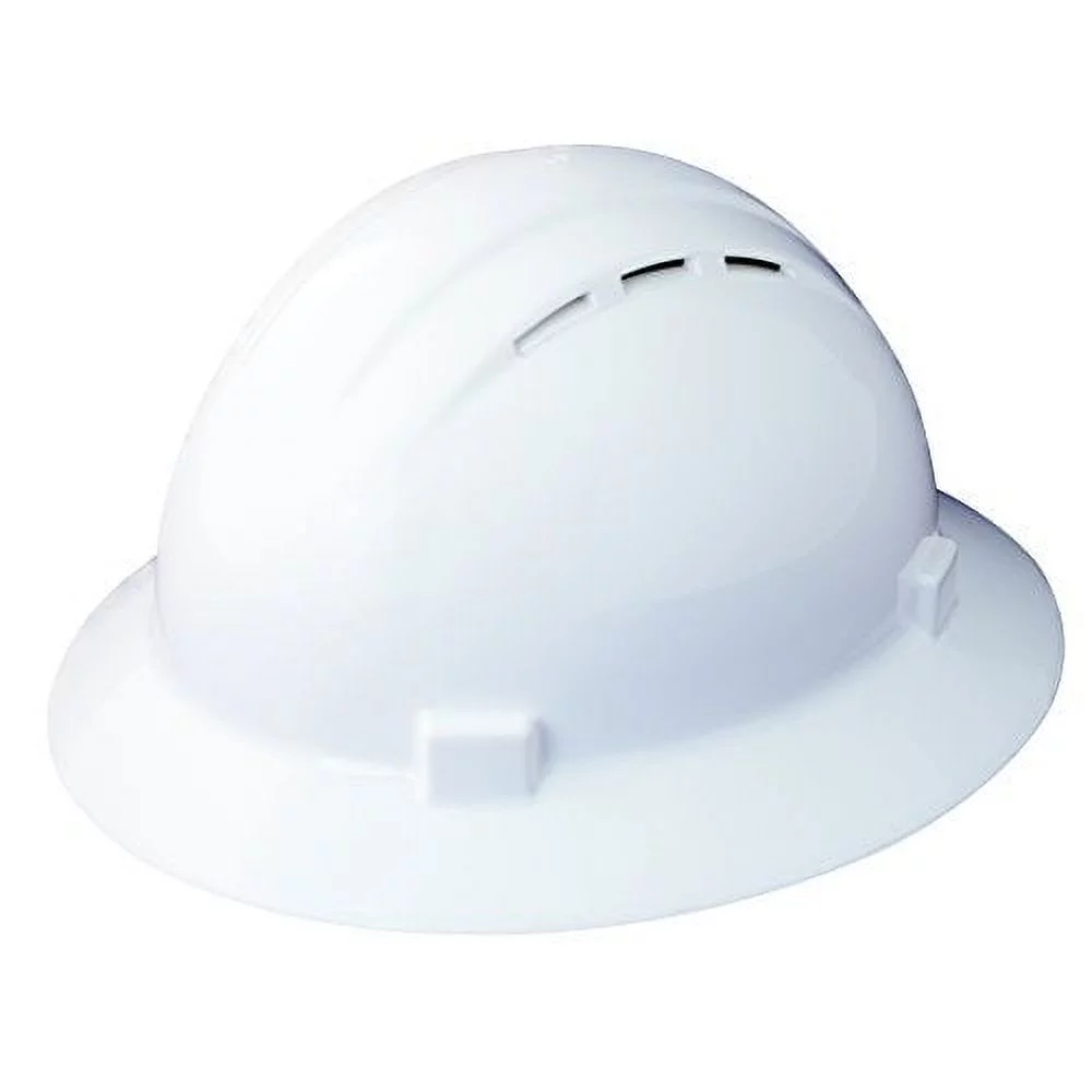Americana Vent Full Brim Hard Hat, White