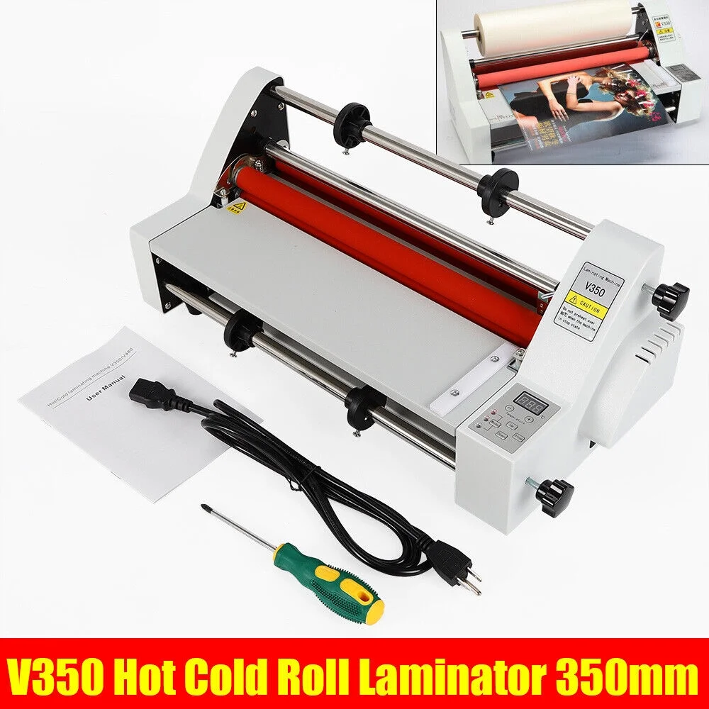 Hot Cold Roll Laminator, 110V 13