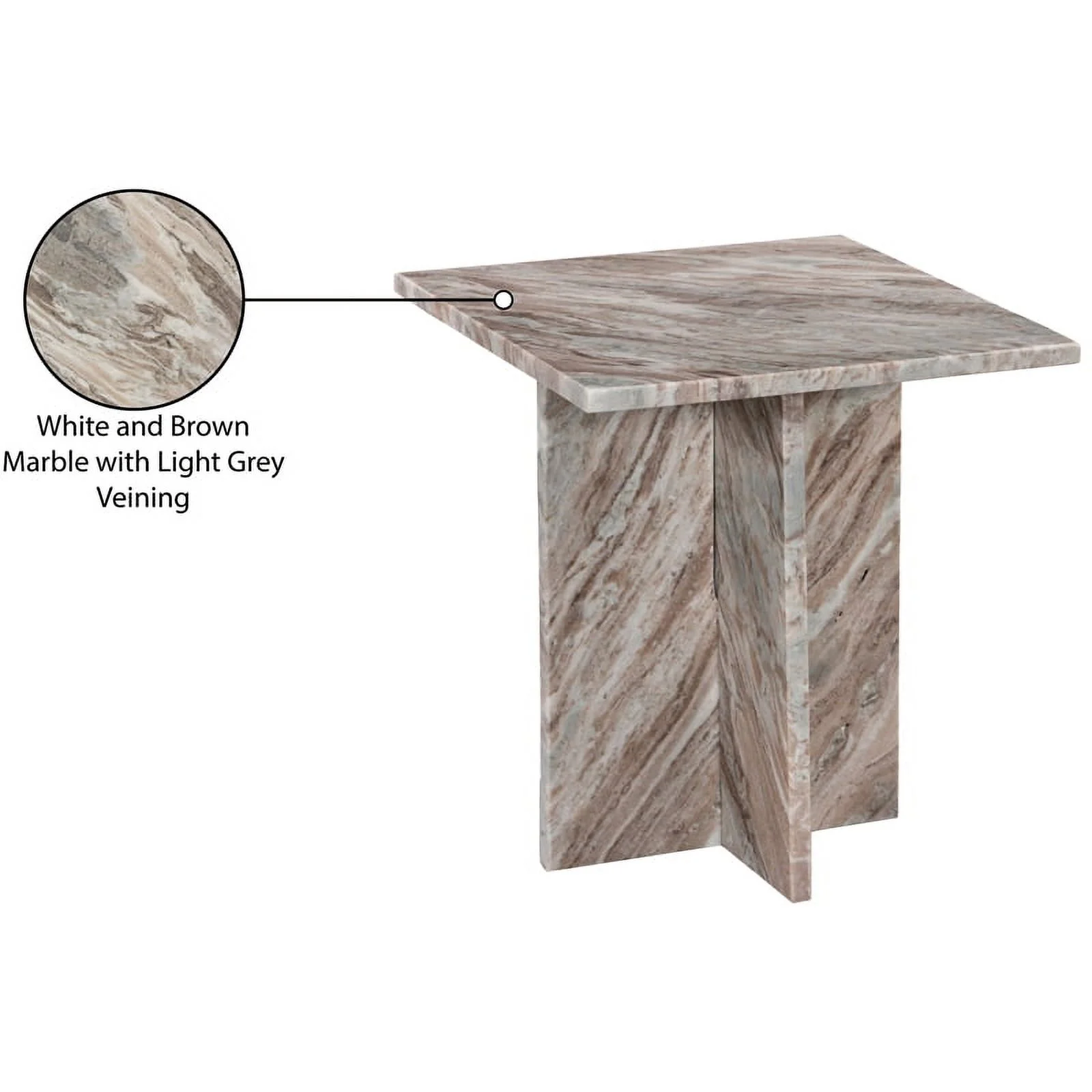 Meridian Furniture Verona Brown End Table