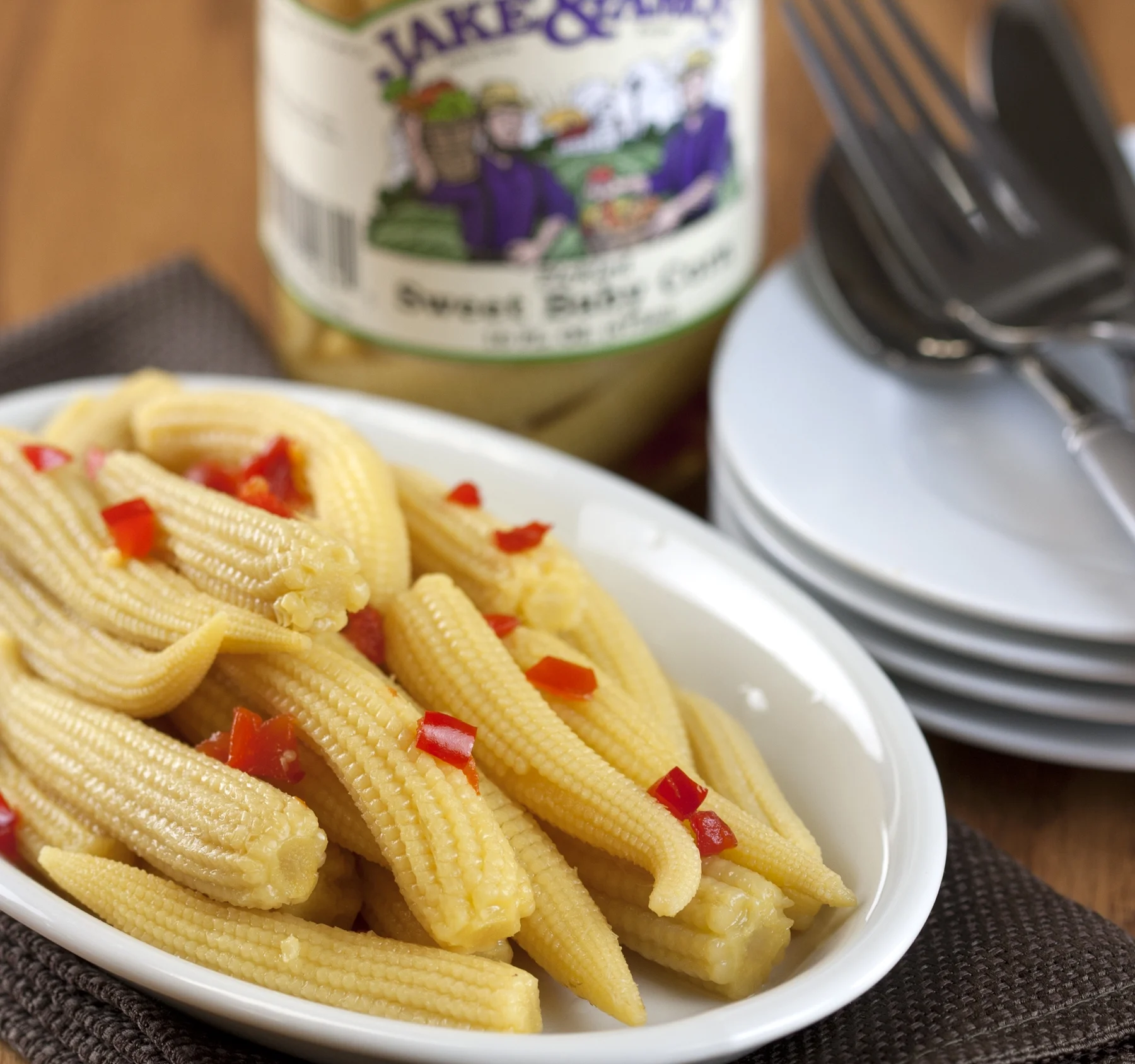 Jake & Amos Pickled Sweet Baby Corn, 2-Pack 16 oz. Jars