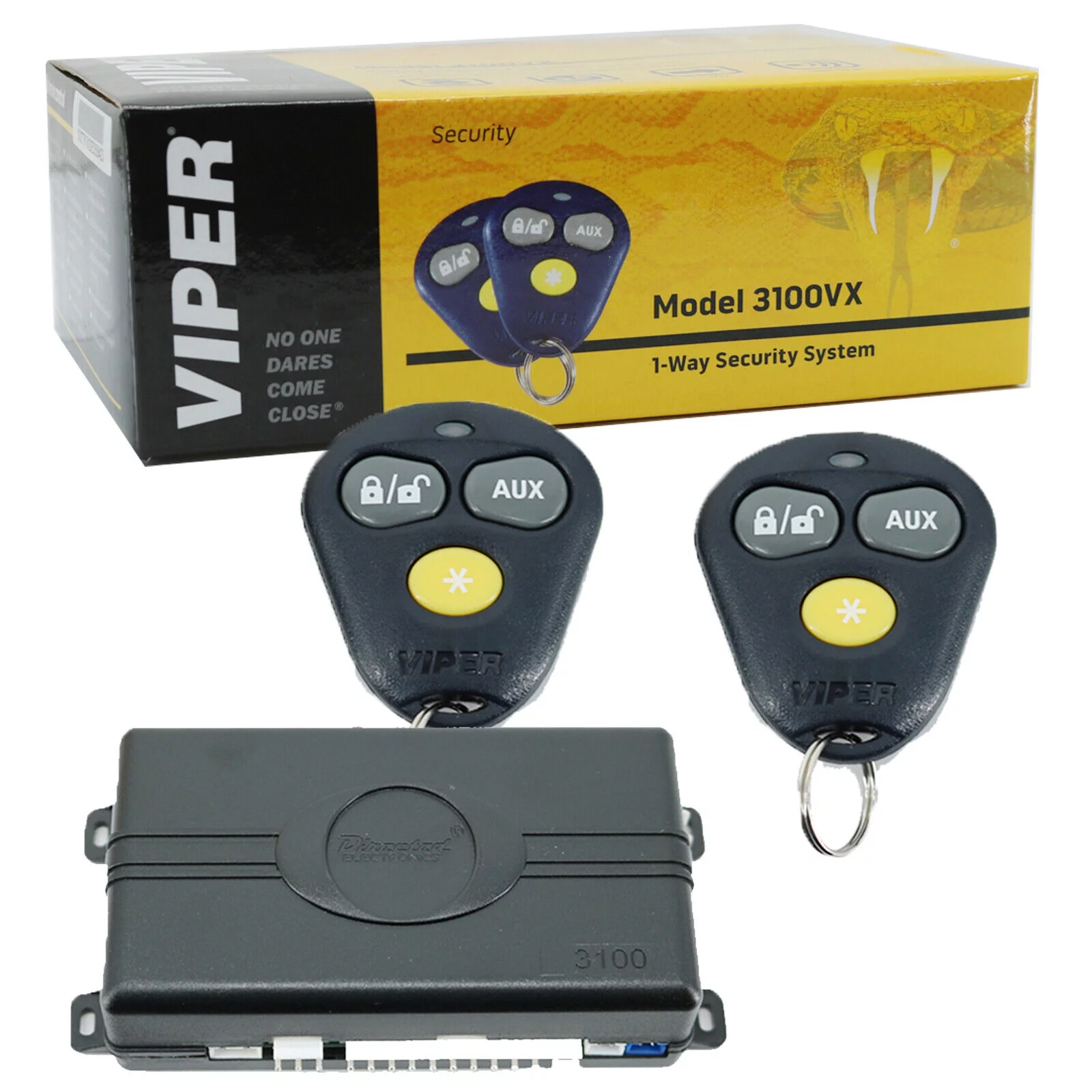 Viper 3100VX Keyless Entry Car Alarm Security System with 2 Remotes | 3100VX Bundle