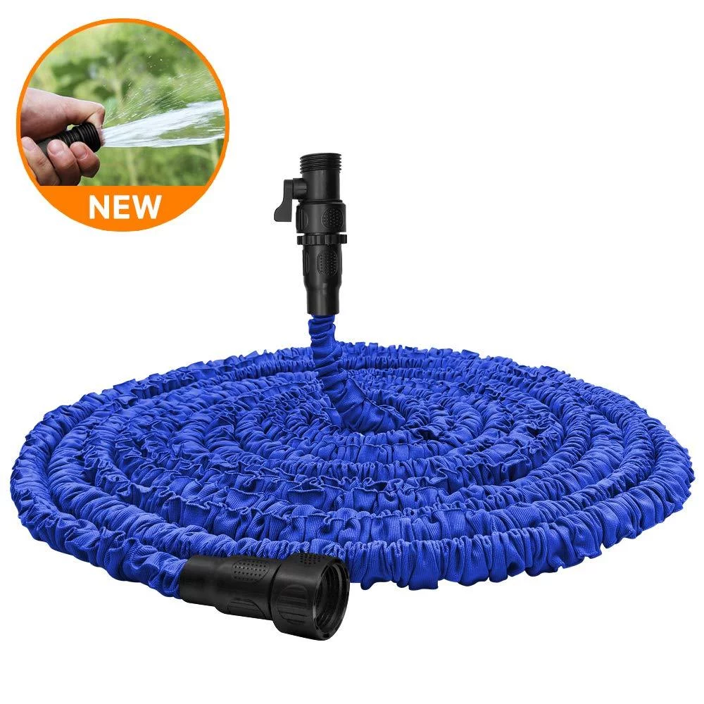 Garden Hose, Water Hose, Upgraded 50FT Flexible Pocket Expandable Garden Hose with 3/4" Fittings, Triple-layer Core, Flexi Expanding Hose useful house gifts for Outdoor Lawn Car Water