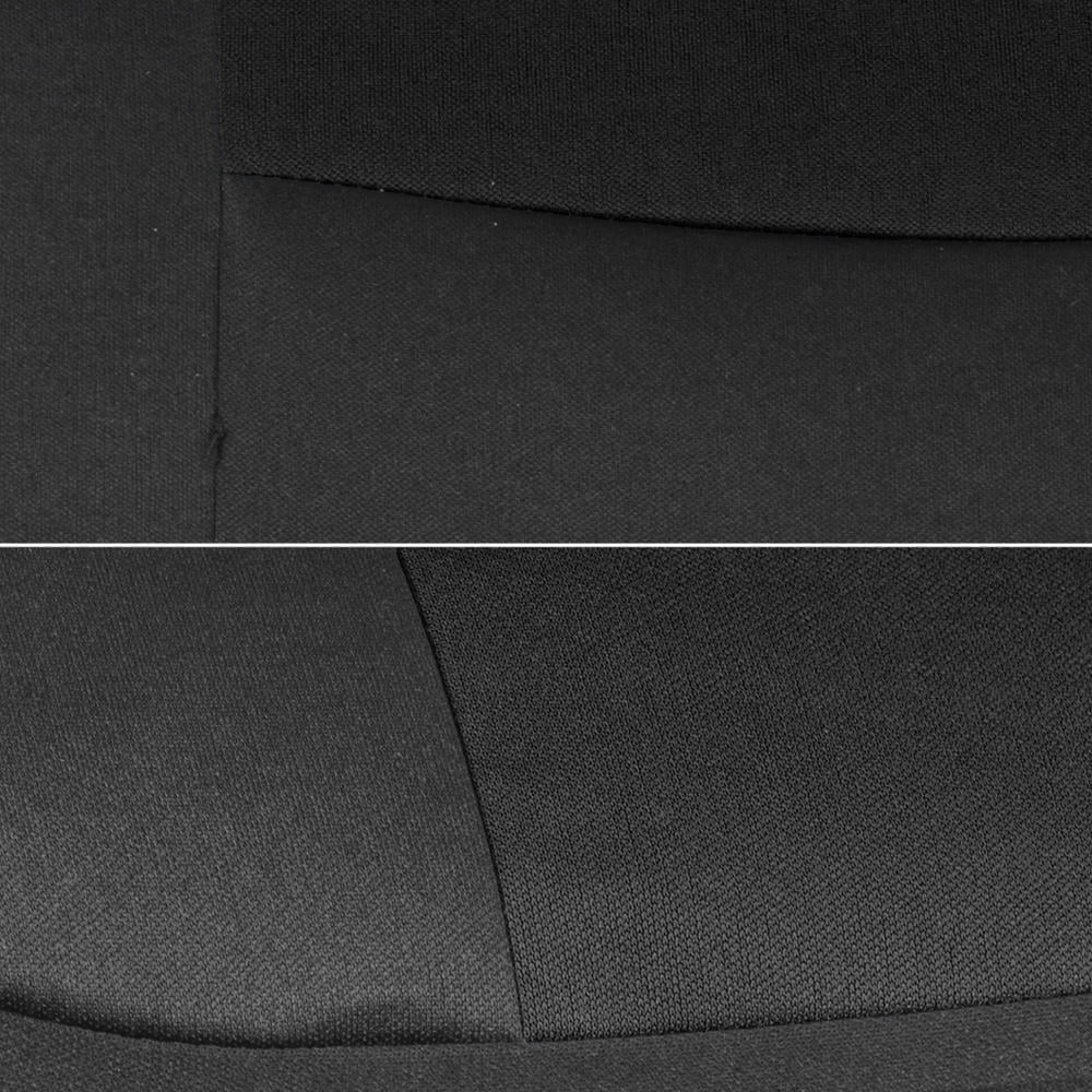 PolyCloth Car Seat Covers, 2-Tone Split Bench Easy Wrap Full Set-9pc