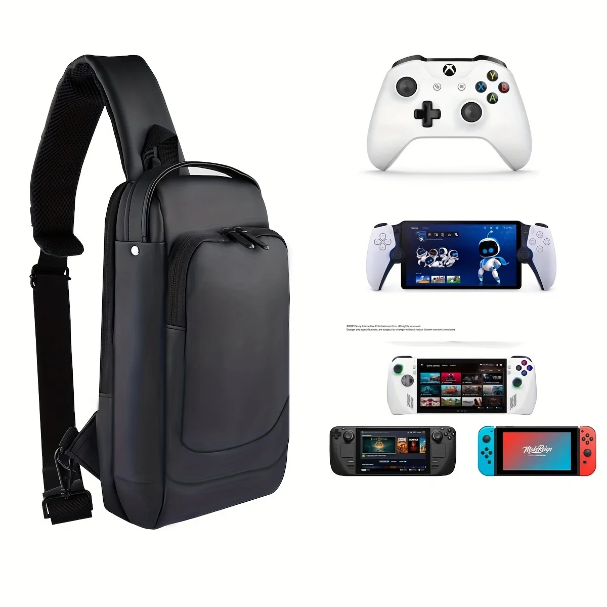 Game Console Steam Deck Handheld Accessories Handle Storage Bag ROG Ally Handheld Cross-body Multi-function Cross-body Bag