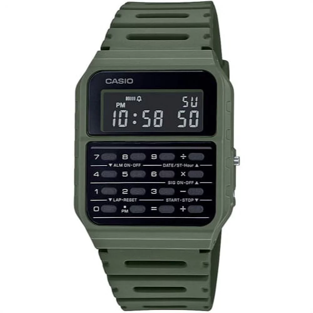 Casio Unisex Classic Calculator Watch, Green