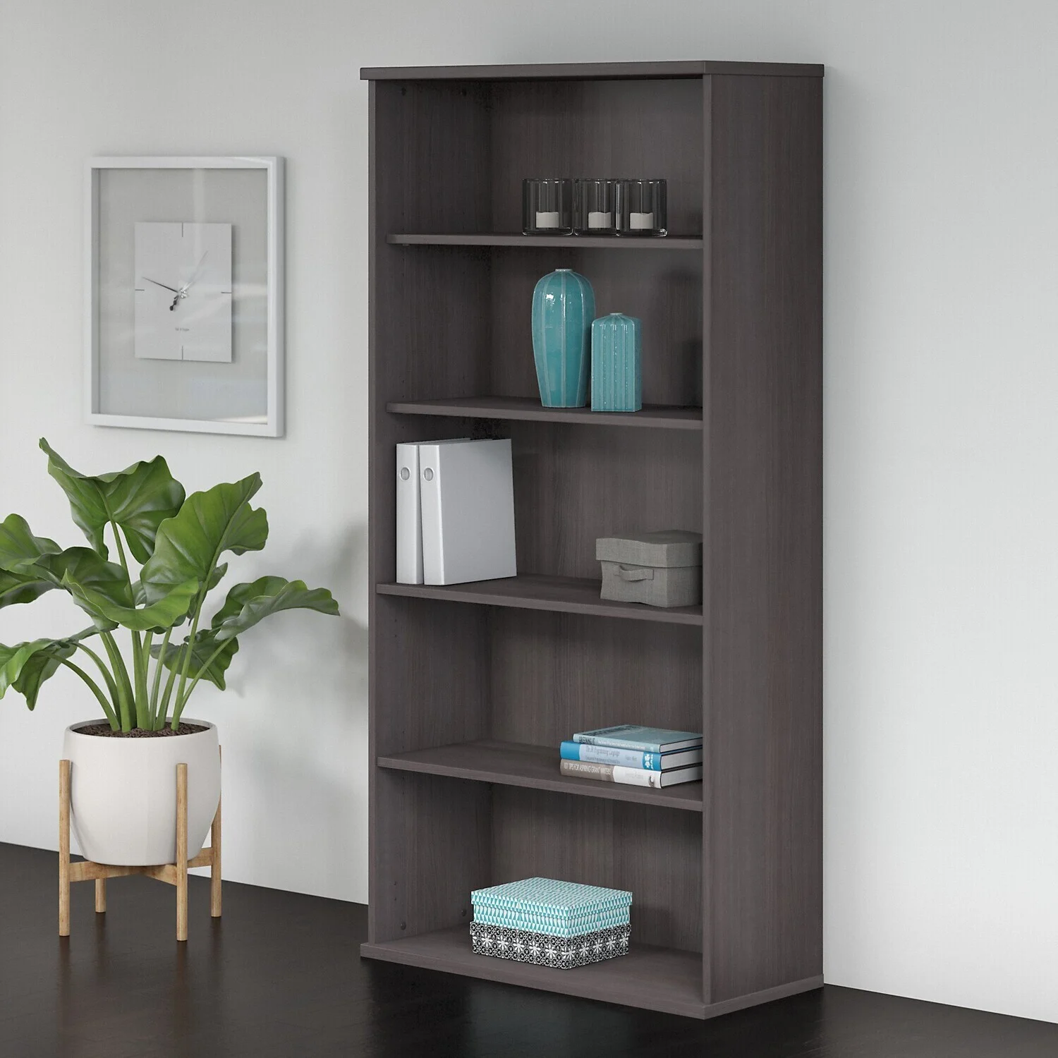Maykoosh Contemporary Cool Business 5 Shelf Bookcase