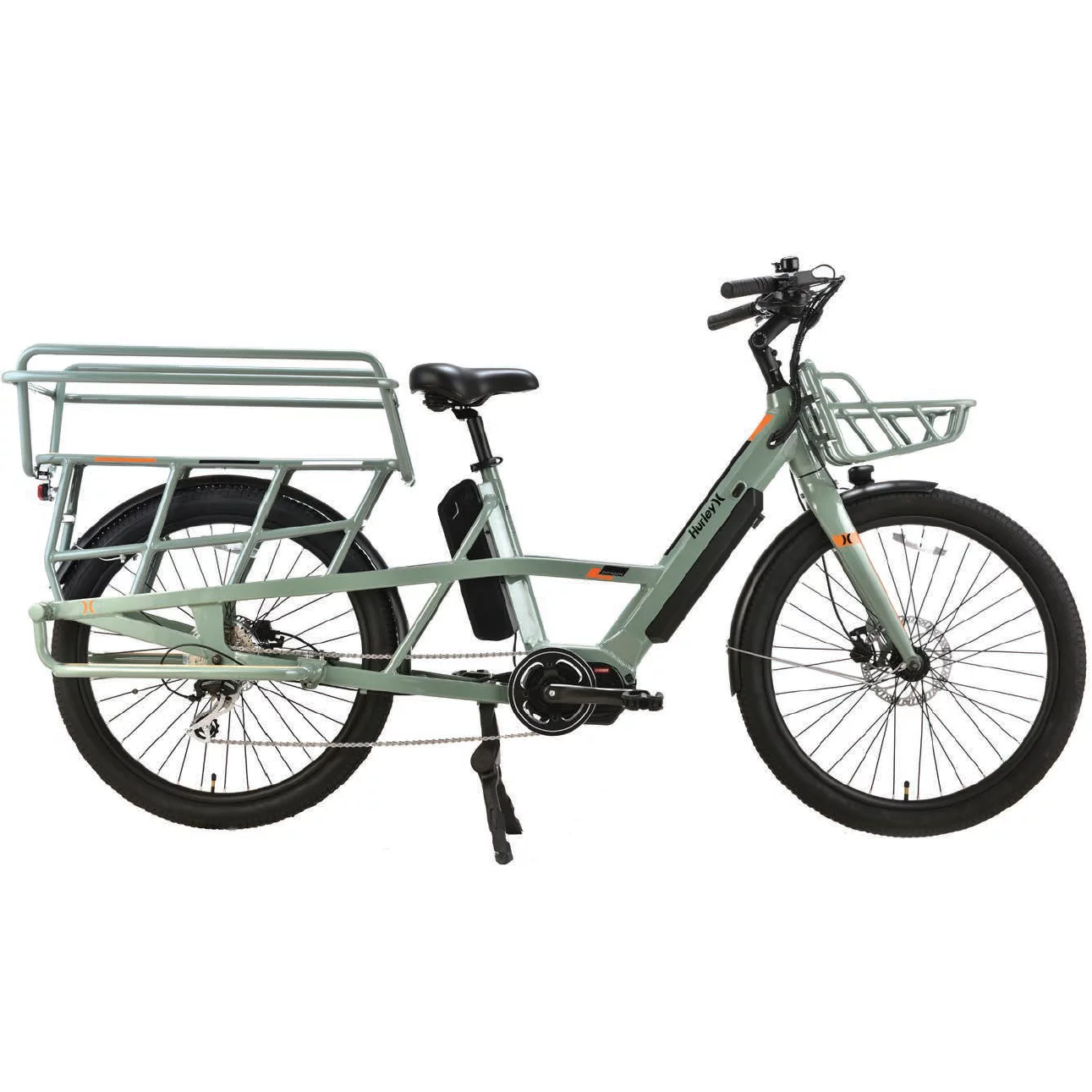 Hurley Bikes Woodrow 16-inch Electric Bike, Green