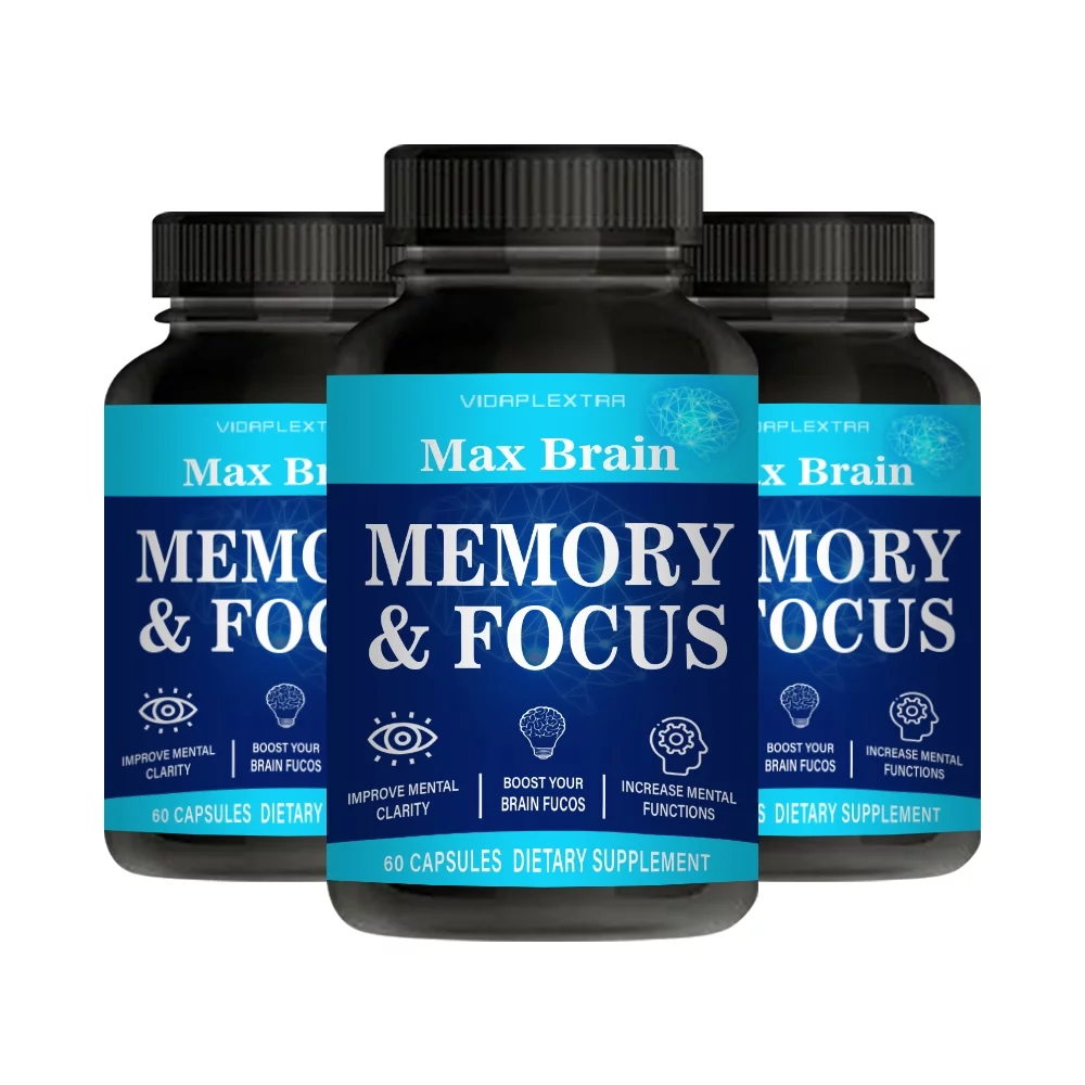(3 Pack) Max Brain - Max Brain Memory & Focus Cognitive Support