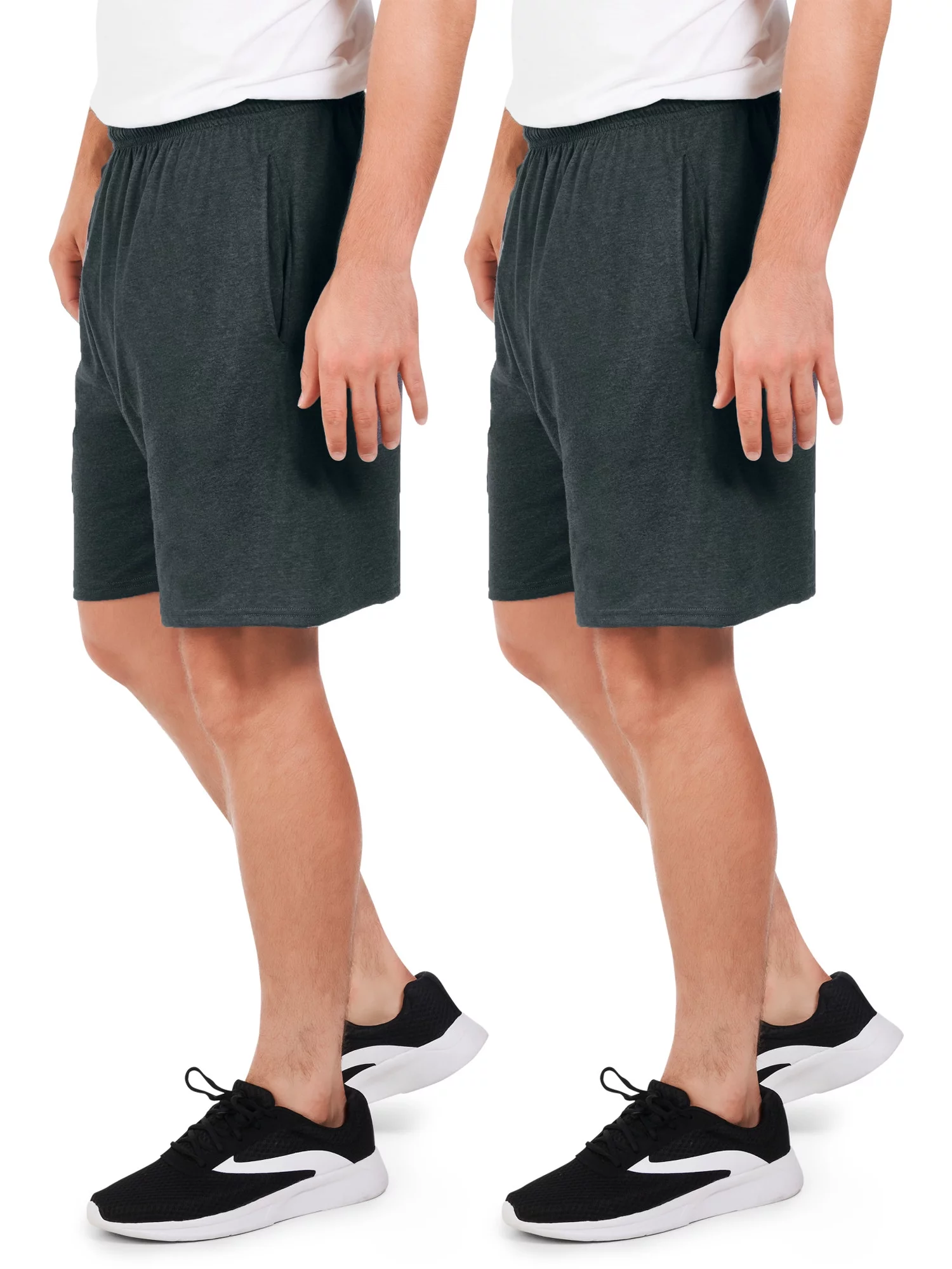 Fruit of the Loom Men’s and Big Men's 360 Breathe Jersey Shorts, Up to Size 4XL, 2 Pack