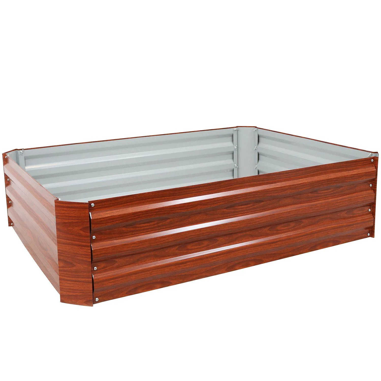 Sunnydaze Decor Raised Garden Bed, 47 in., Woodgrain