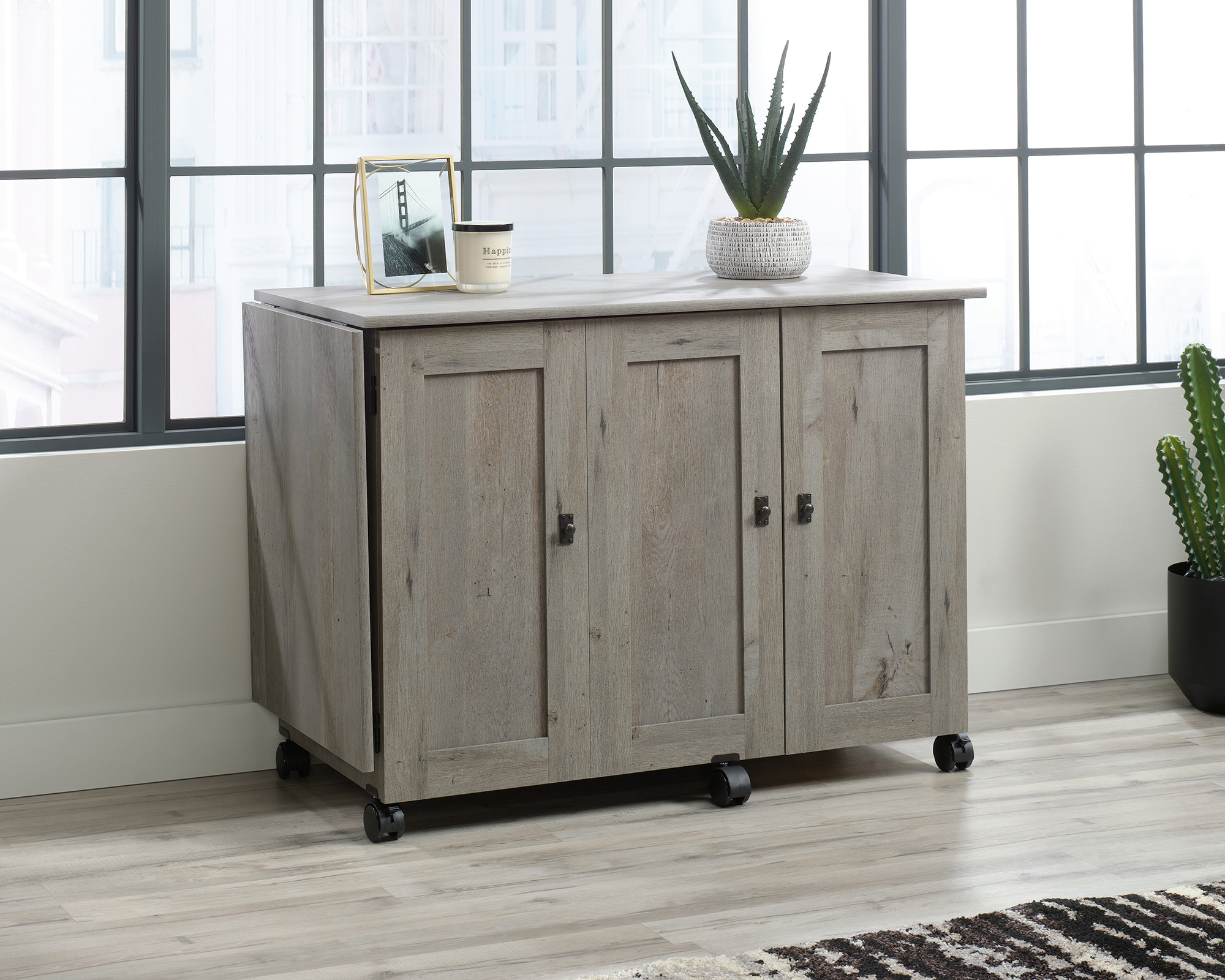 Sauder Select Sewing/Craft Cart Mystic Oak