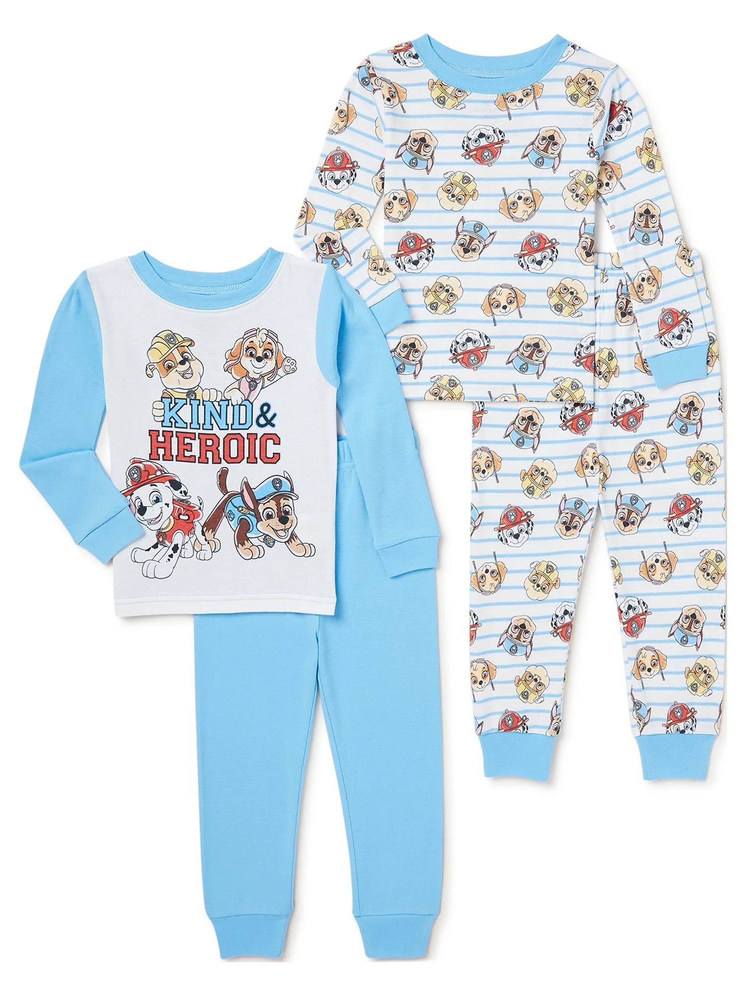 Paw Patrol Exclusive Toddler 4-Piece Cotton Pajama Set, Sizes 2T-5T
