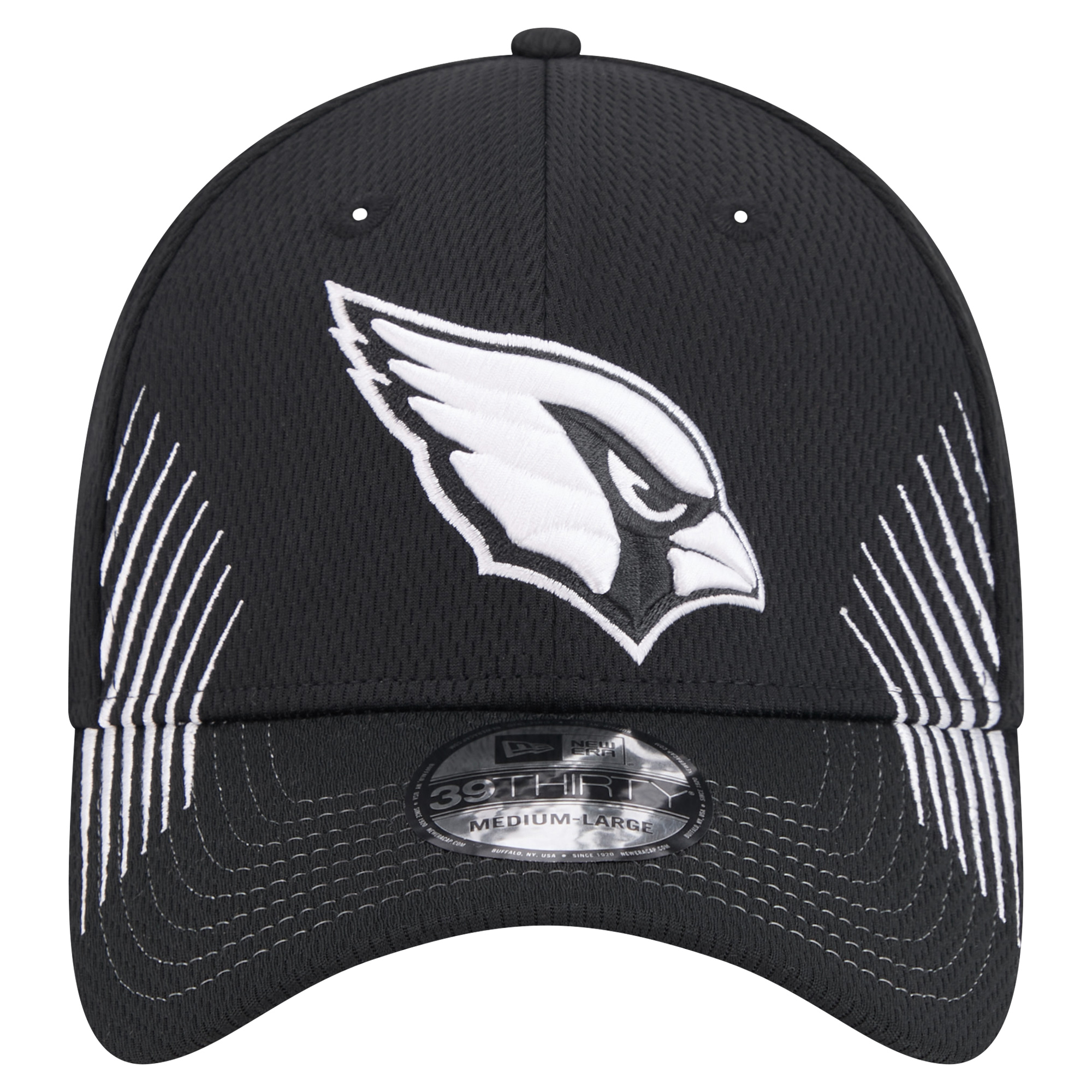 Men's New Era Black Arizona Cardinals Active 39THIRTY Flex Hat