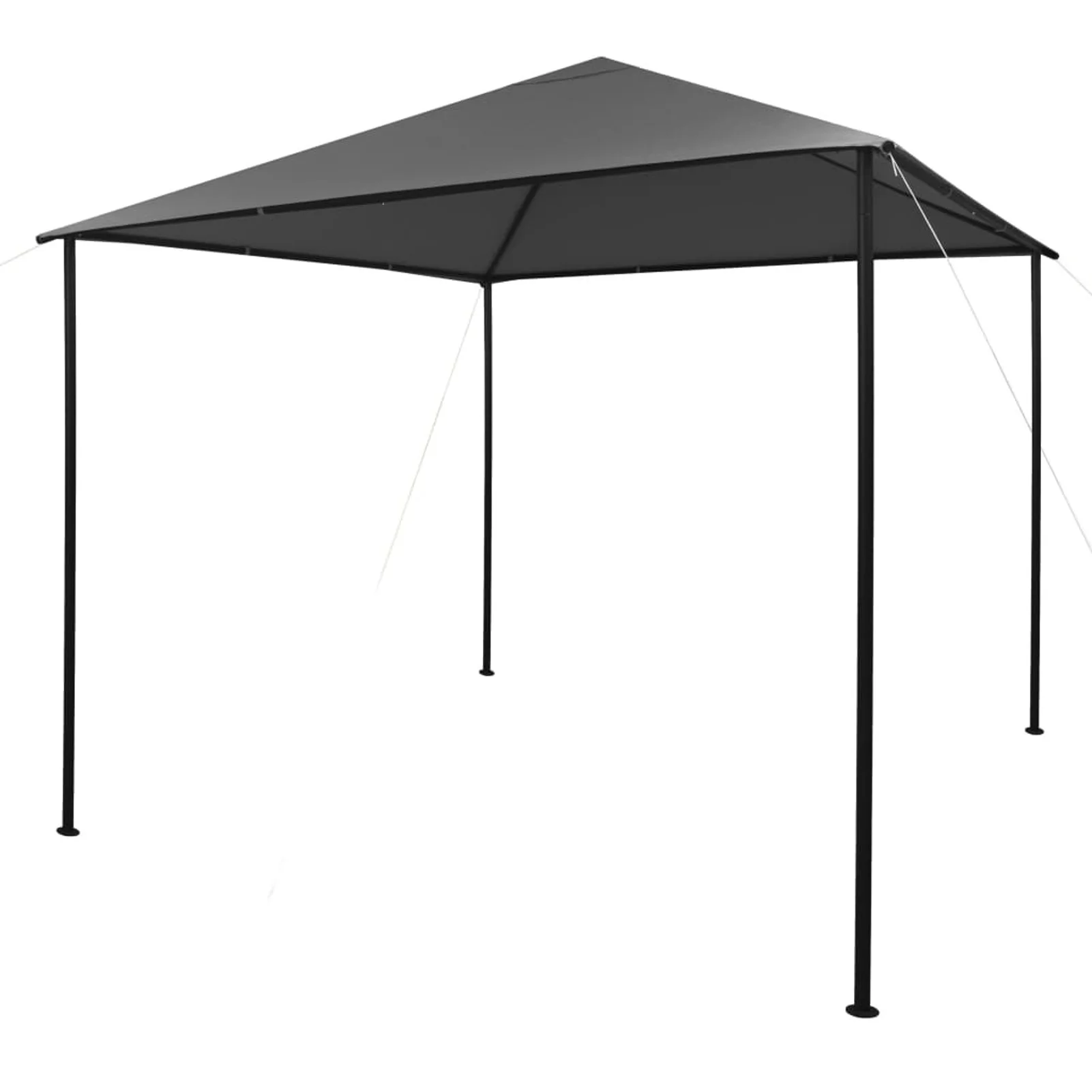 Suzicca Gazebo 9.8'x9.8' Anthracite Fabric and Steel 0.6 ozft²