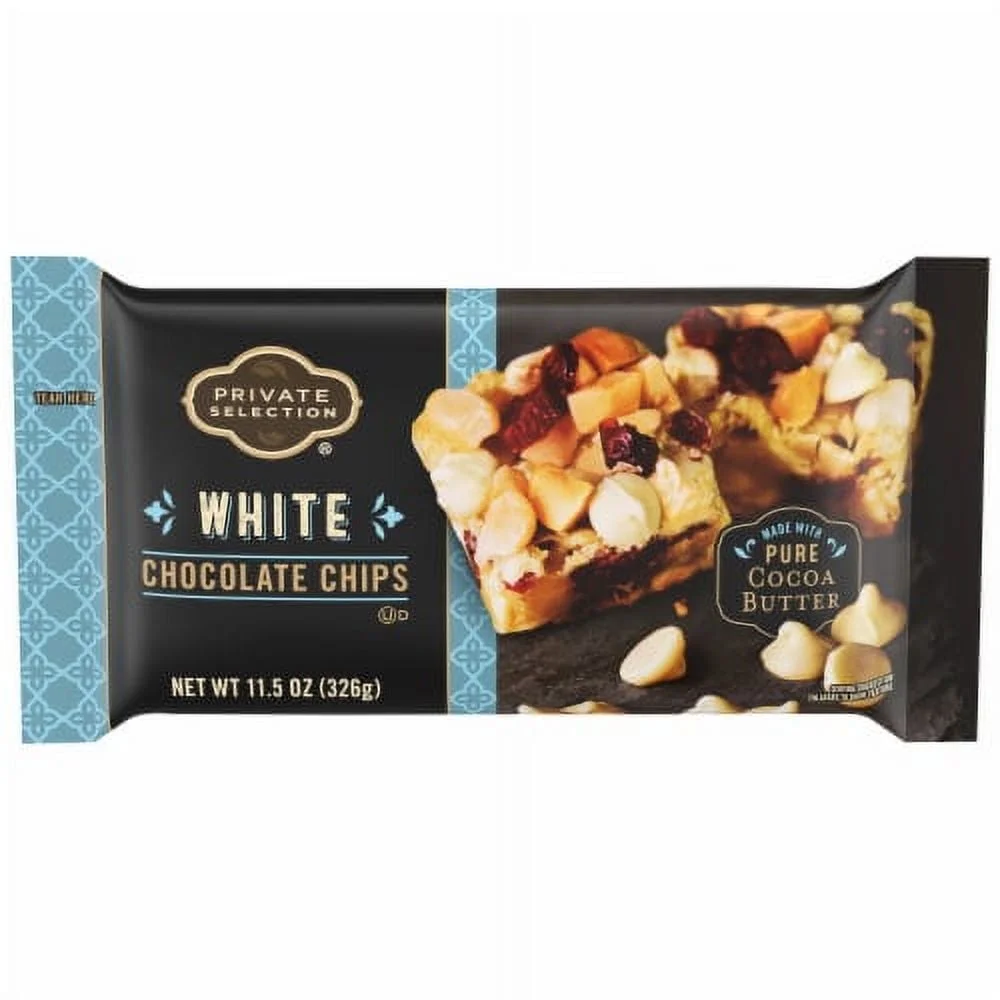 Private Selection White Chocolate Chips -- 11.5 oz Pack of 4