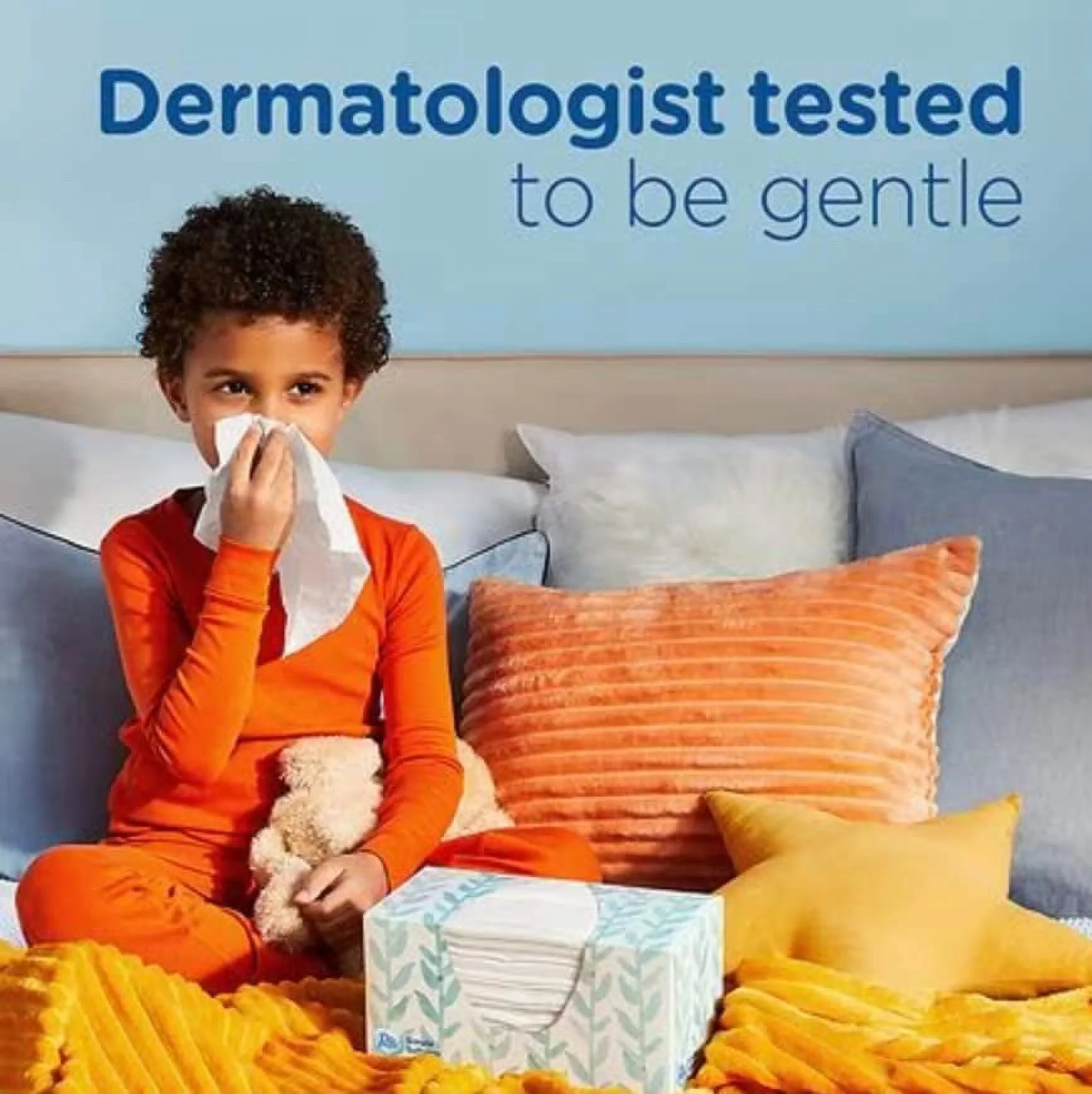 Puffs Basic Facial Tissues, 2 Ply - Assorted - Durable - For Face - 180 Quantity Per Box - 3 Boxes Per Pack