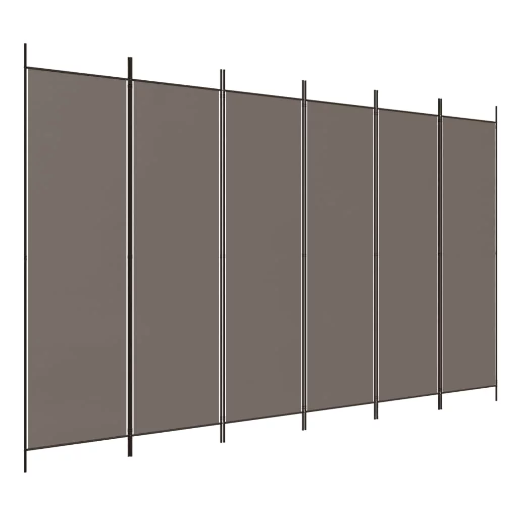 Anself 6-Panel Room Divider Anthracite 118.1