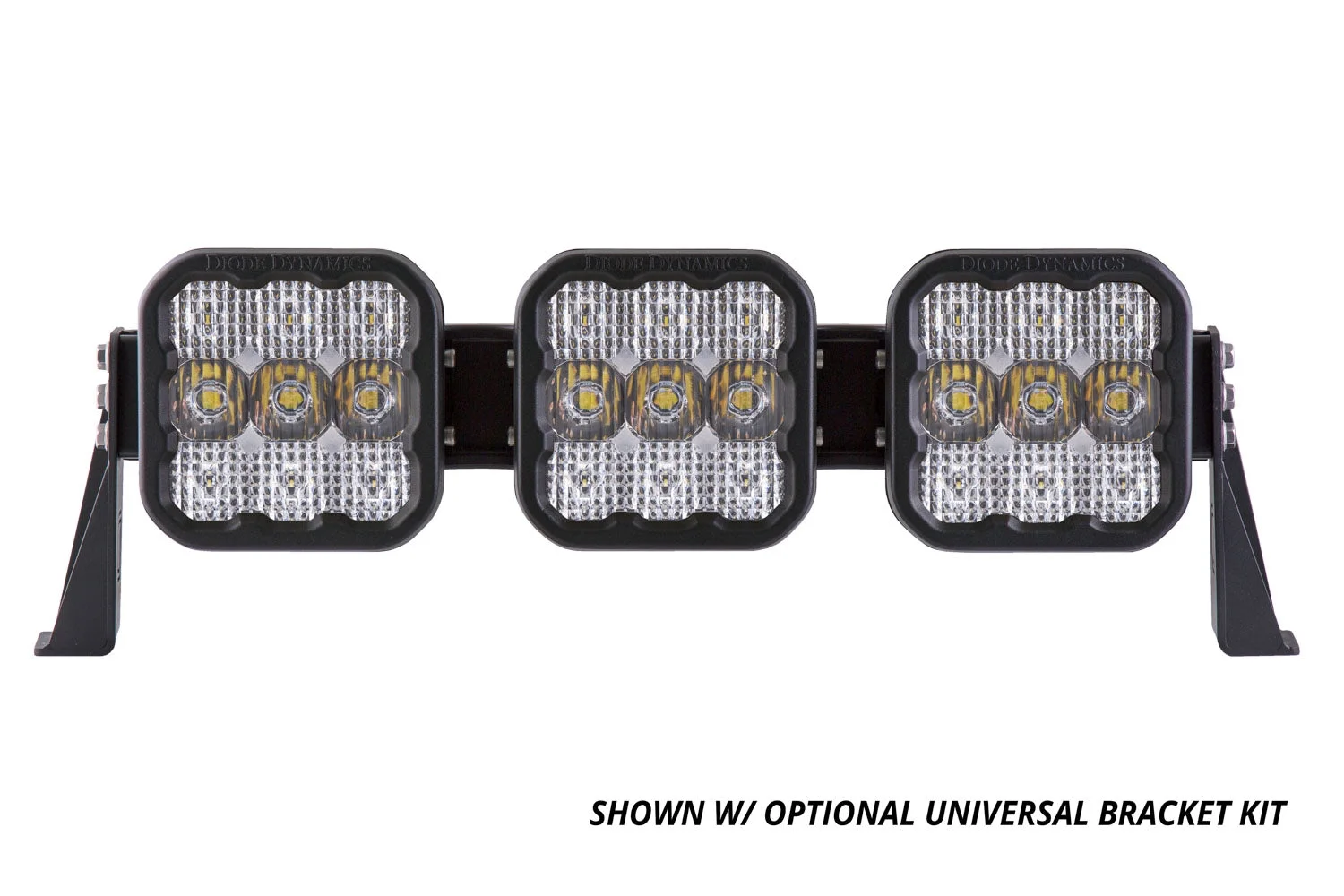 Diode Dynamics SS5 Pro Universal CrossLink 3-Pod Lightbar White Combo DD7238