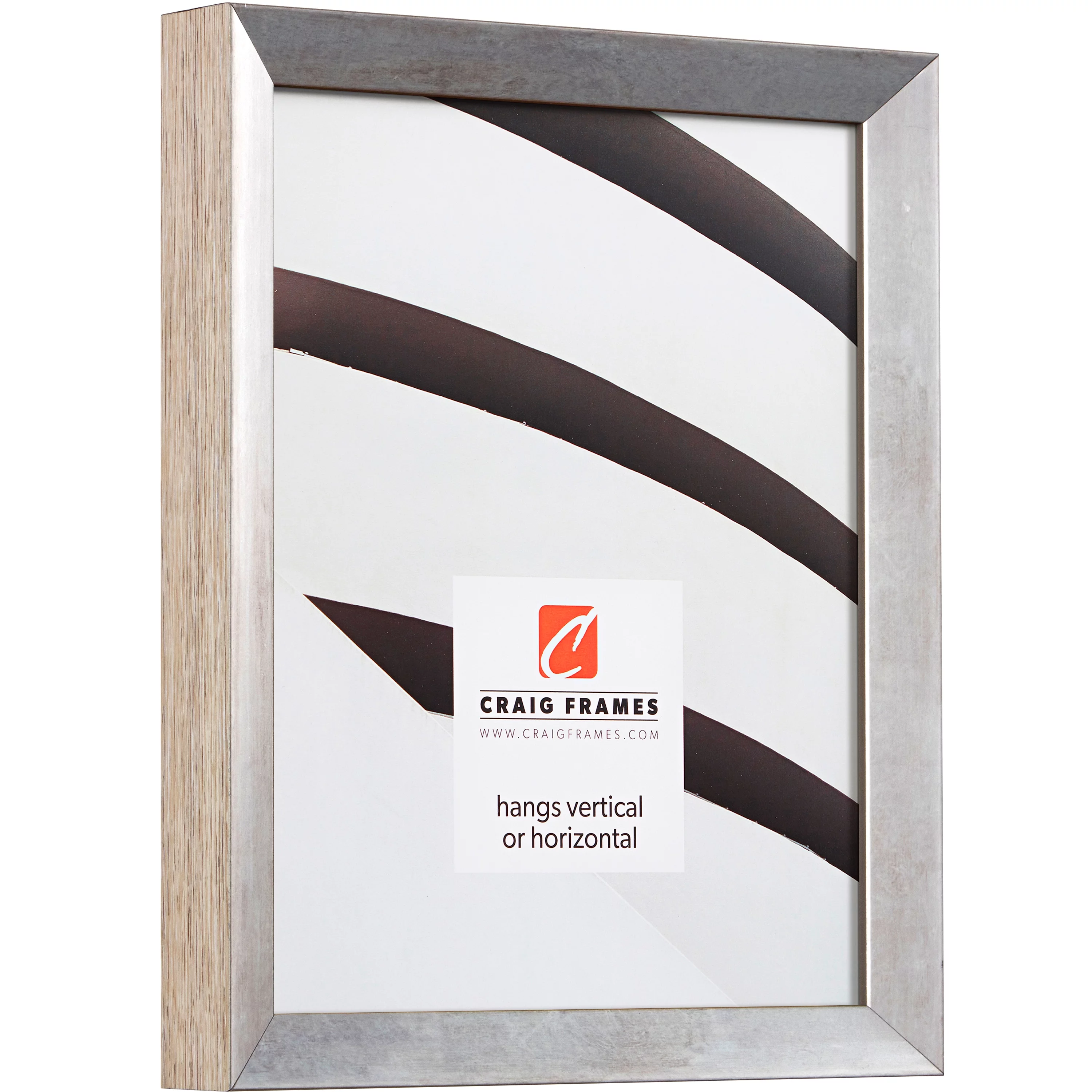 Craig Frames Alloy, 4x10 inch Picture Frame, Nickel, Set of 4