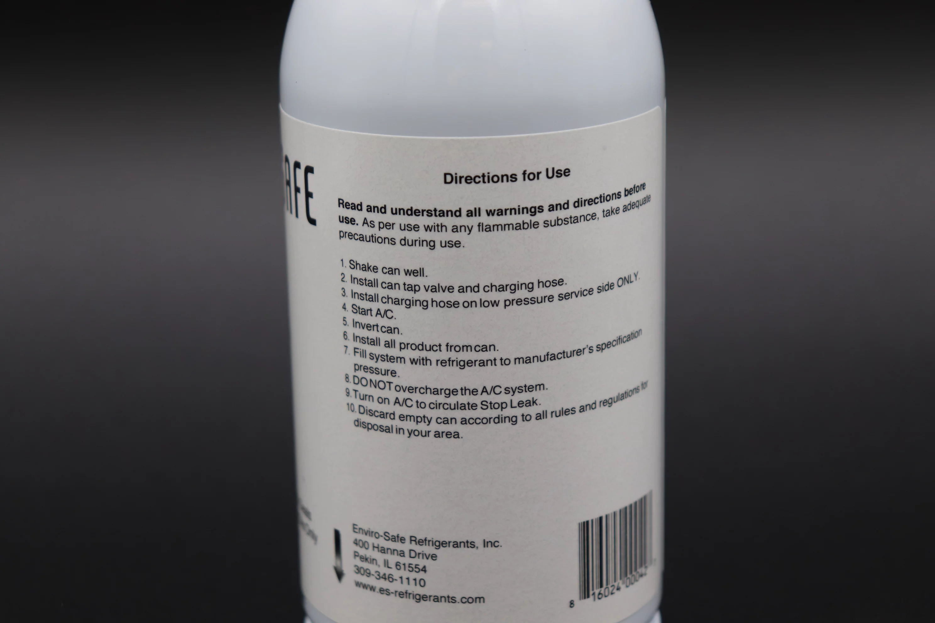 Enviro-Safe R134a Replacement w/Dye Stop Leak & Gauge Kit #RSG-4