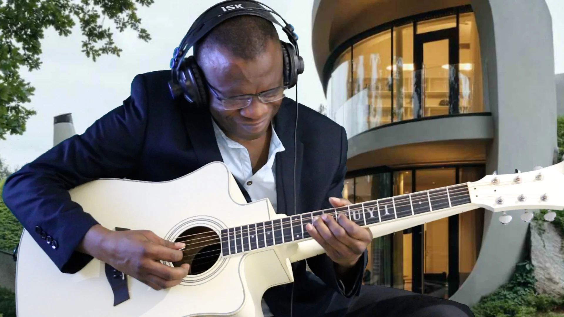 12/6 Strings Acoustic Double Neck, Double Sided Busuyi Guitar 2021 PS With Hard Case