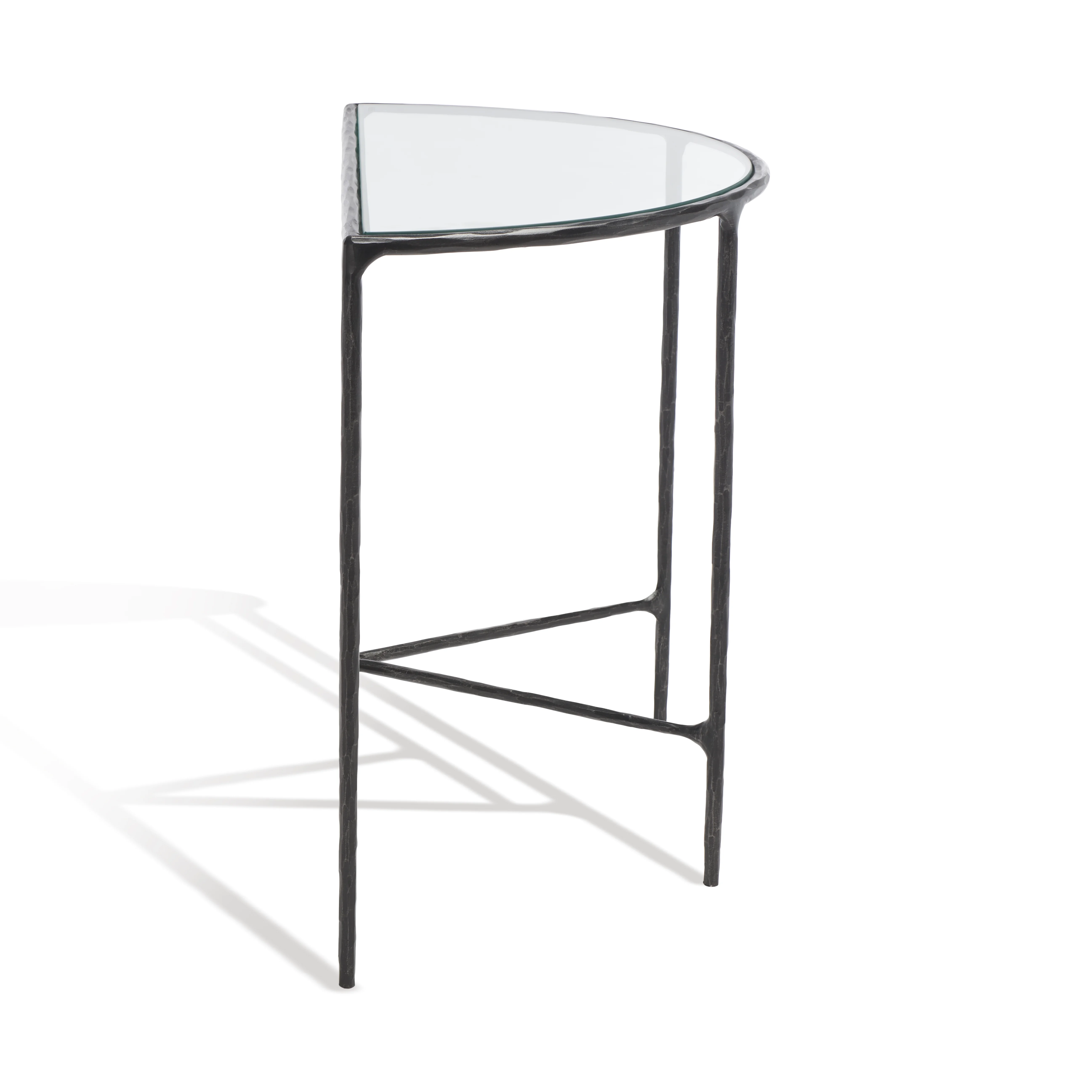 SAFAVIEH Couture Jessa Glam Metal Console Table, Black
