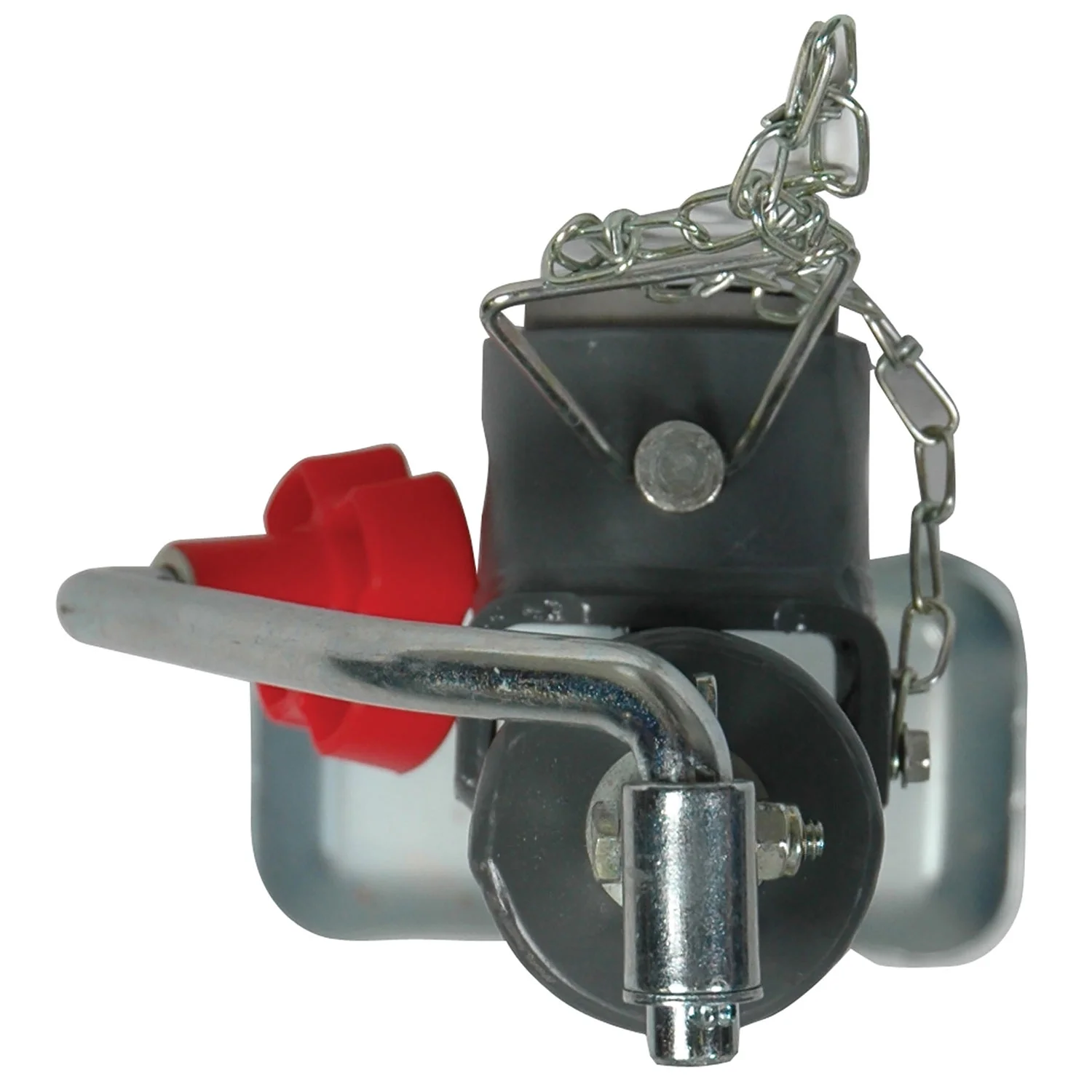 BULLDOG 158486 Round Trailer Jack, Side Mount, 2,000 lbs. Lift Capacity, Topwind, Weld-On, 15 Inch Travel