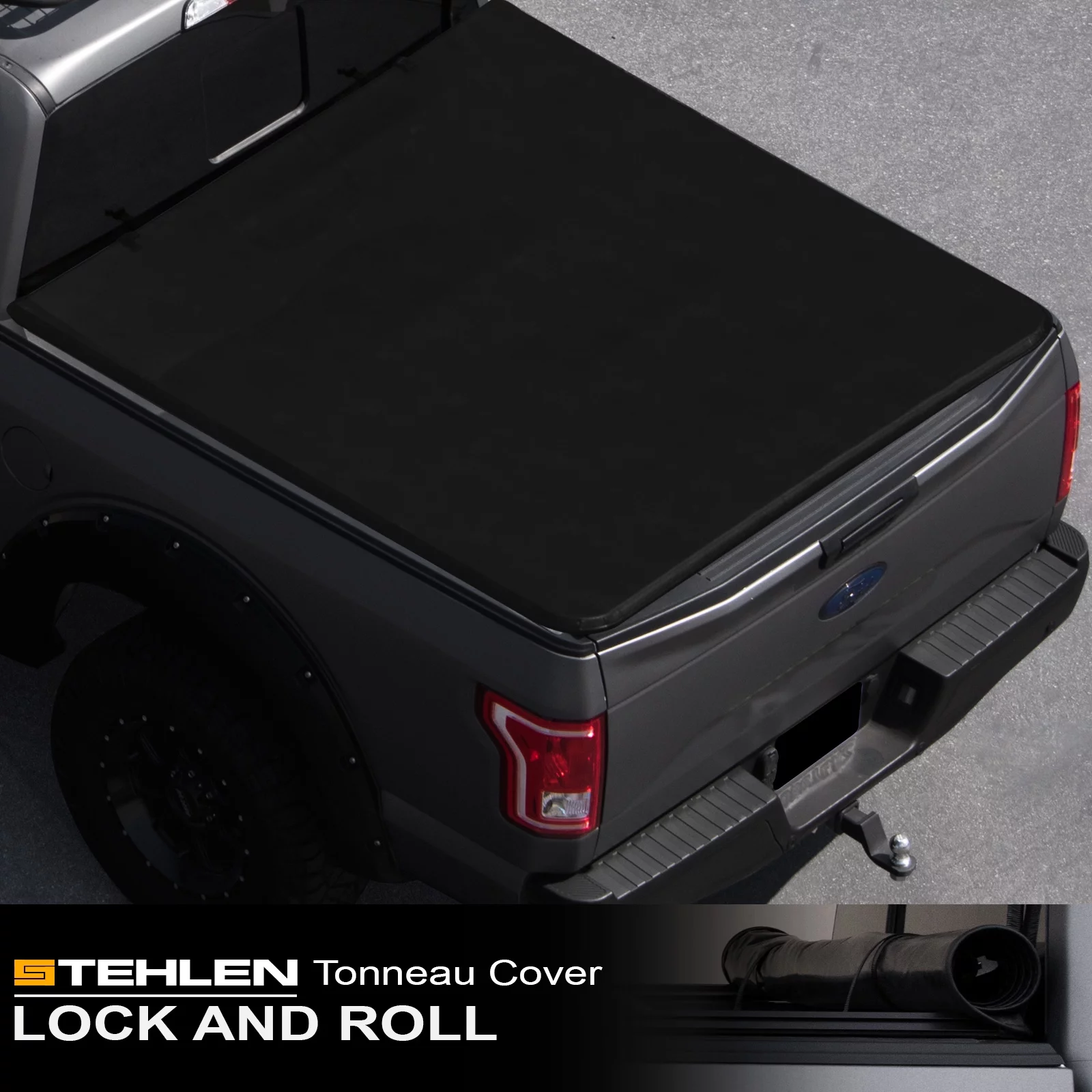 Stehlen 714937188792 Lock And Roll Up Tonneau Cover - Black For 2004-2014 Ford F150 / 2006-2008 Lincoln Mark LT 5.5 Feet ( 66