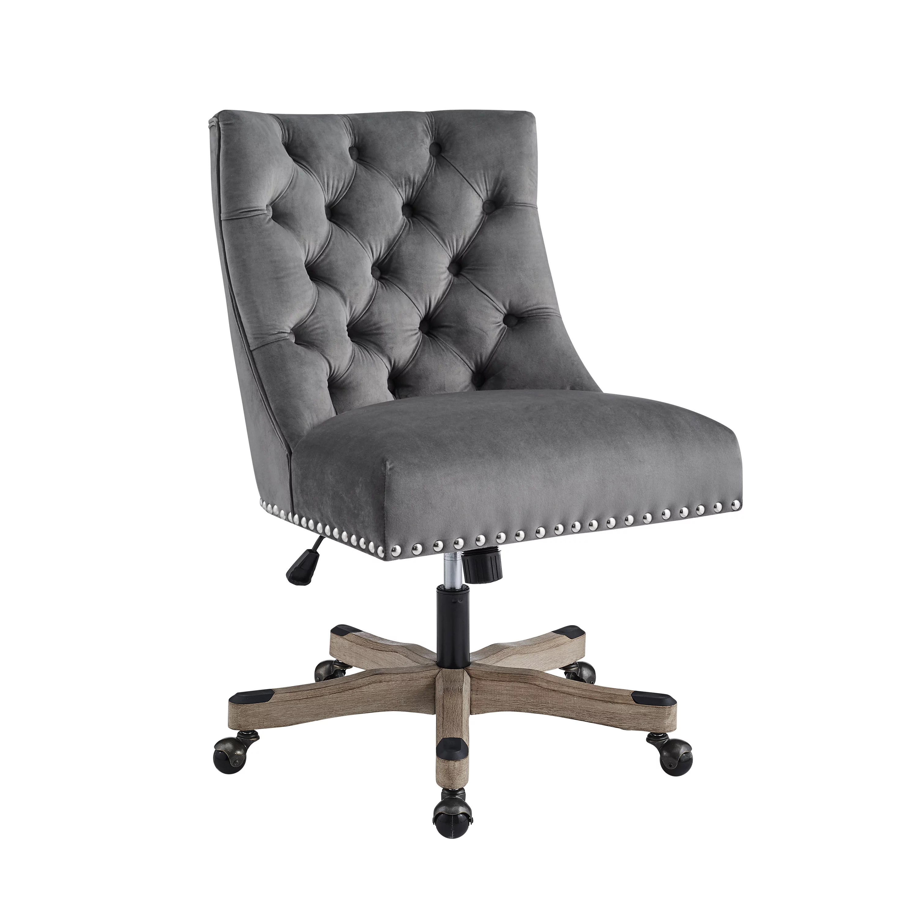 Art Leon Office Chair Fabric Swivel Adjustable Gray