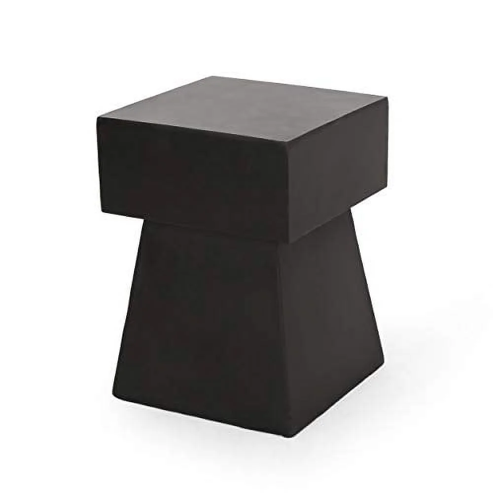 Christopher Knight Home 312612 Jack Outdoor Modern Side Table, Matte Black