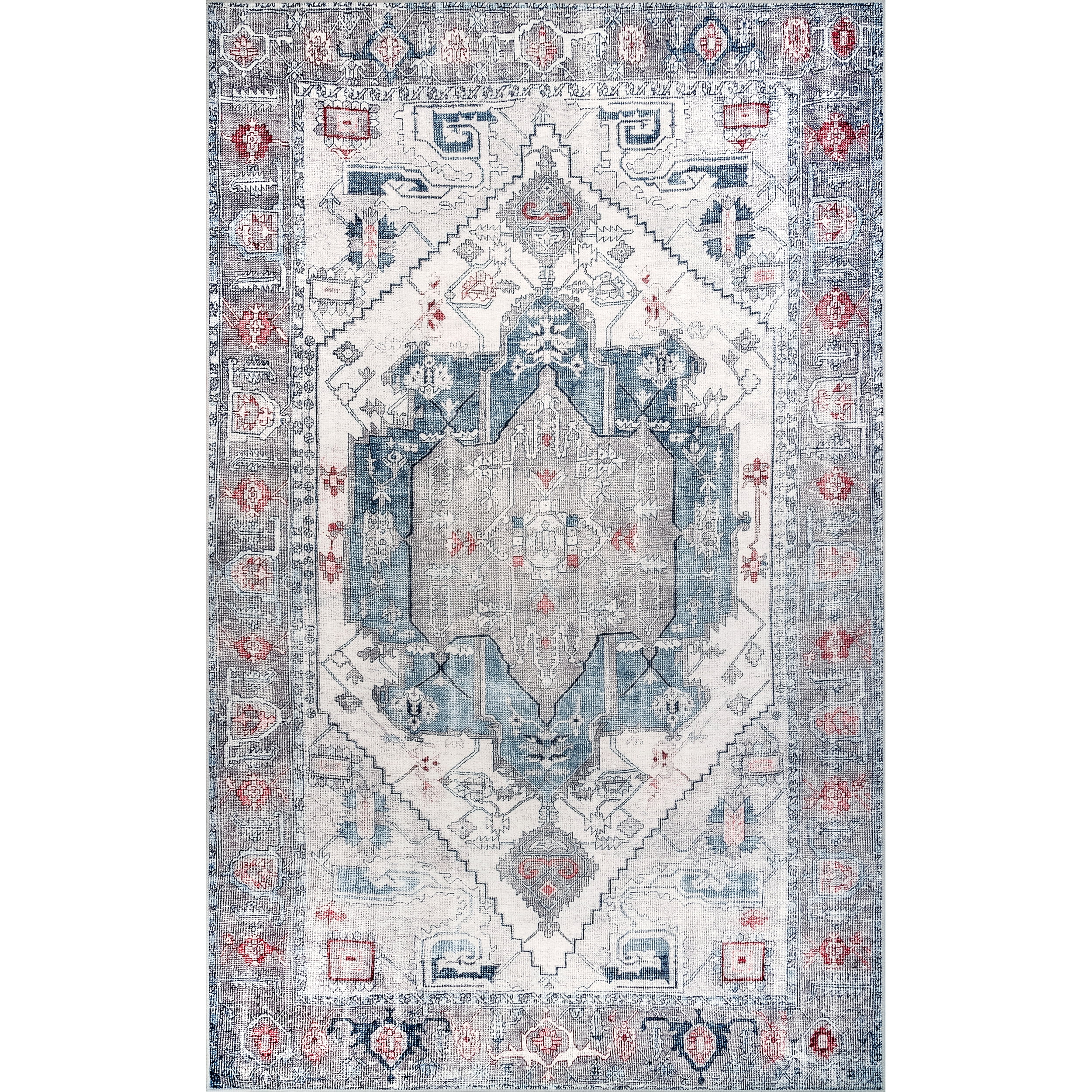 nuLOOM Leslie Persian Area Rug, 6' X 9', Blue