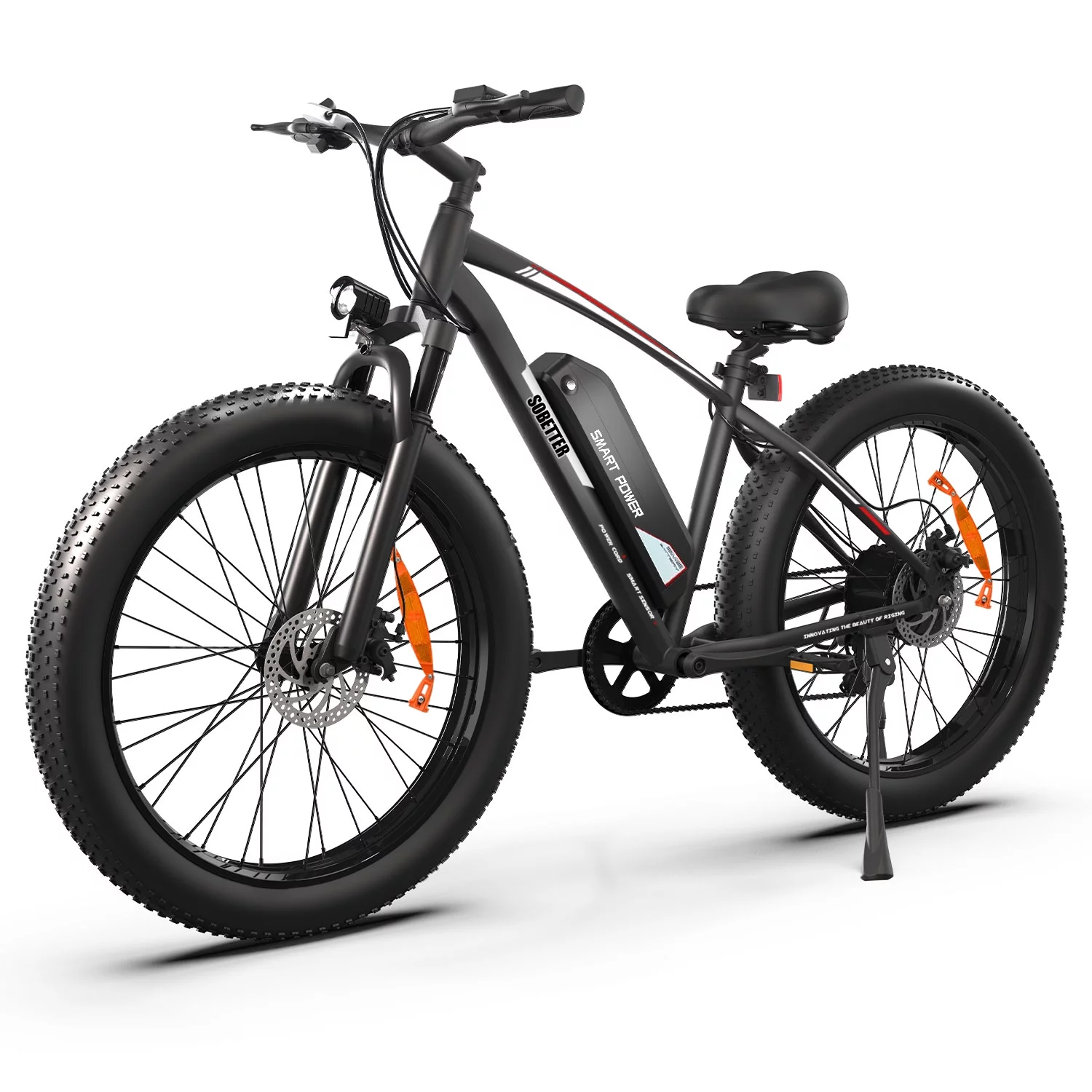 Electric Bike,500W Brushless Motor Adult Electric Bicycles,26 x 4.0 Seamless Welding 6061 Frame Fat Tire Ebike for Adults, 25Mph Max, Shimano Gears,Black Color Electric Dirt Bike