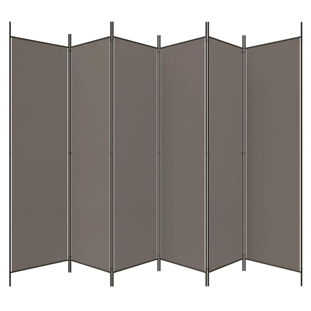 Anself 6-Panel Room Divider Anthracite 118.1