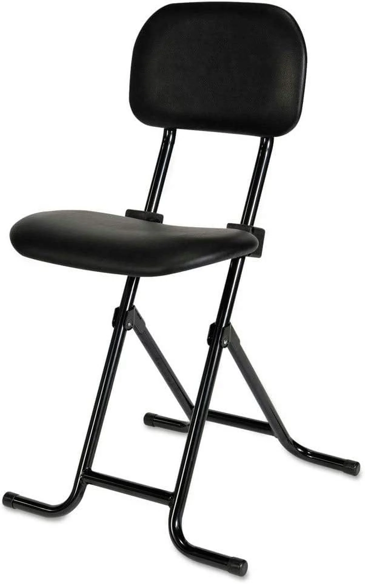 NLTBONNIE ALECS612 300 lbs. 27.5 in.  IL Series Height-Adjustable Folding Stool - Black