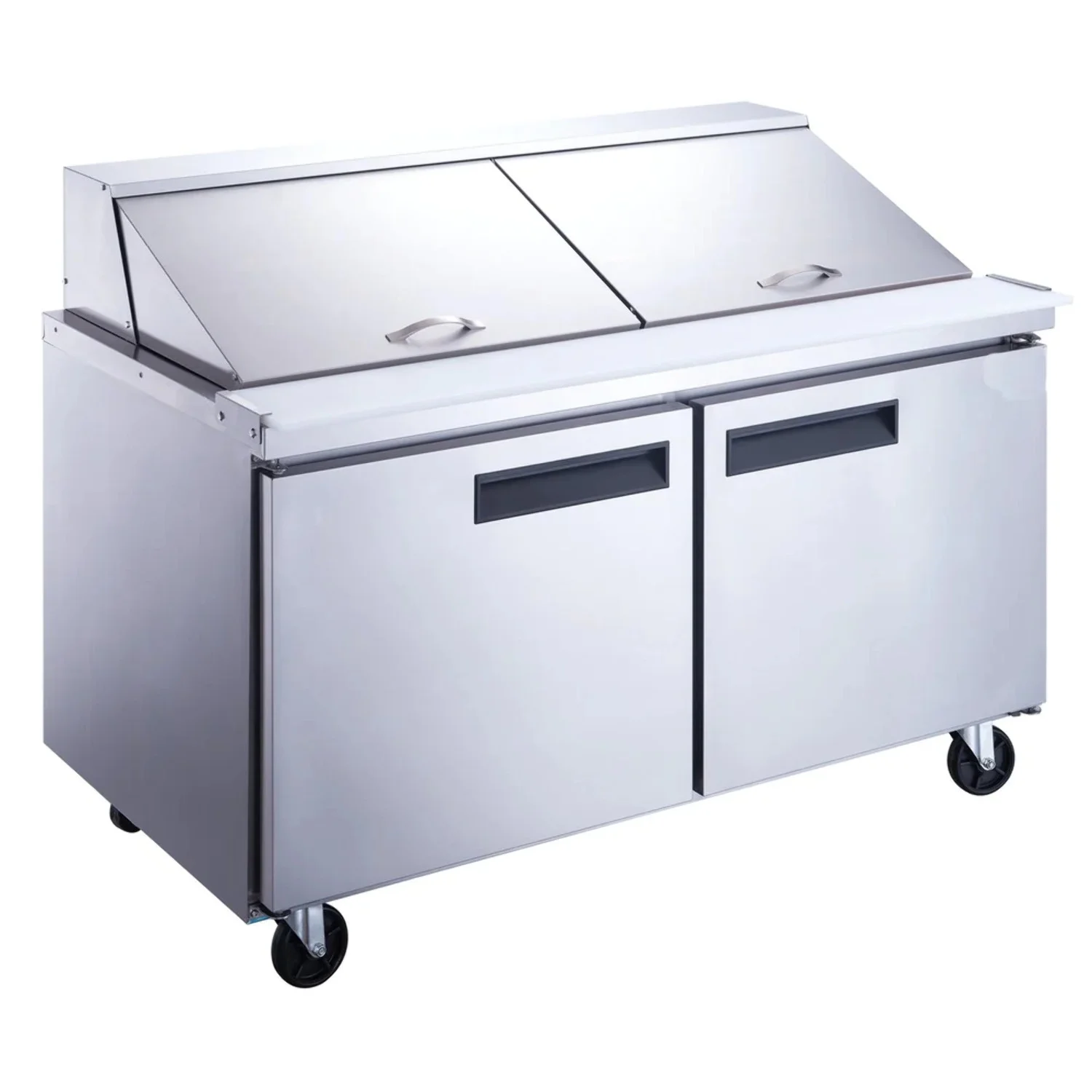 West Kitchen WSP60M 60 Megatop Refrigerated Sandwich Prep Table with 2 Doors and 24 1/6 Pans