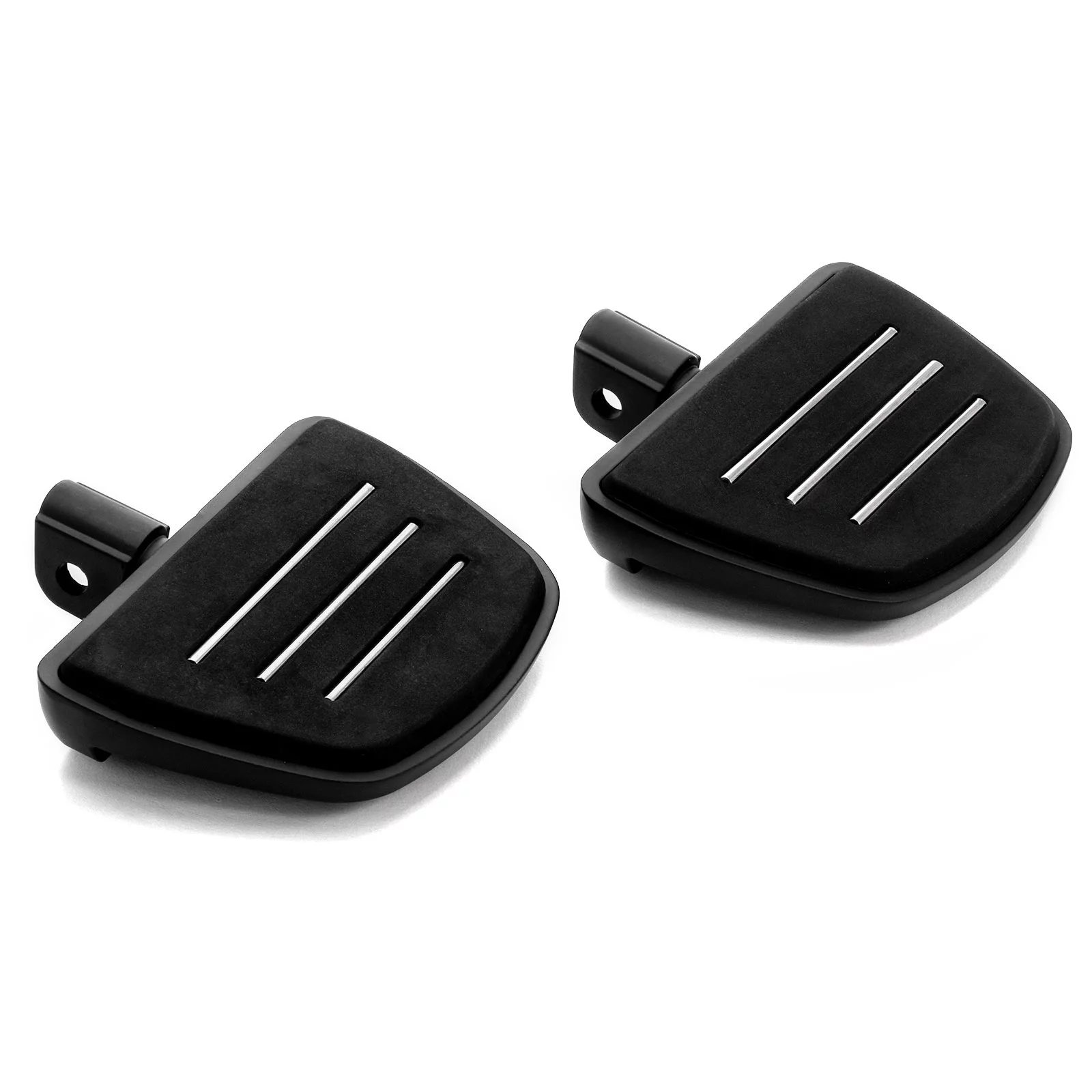 Krator Black Mini Board Floorboards Footpegs Compatible with Honda CBR1100XX Super Blackbird 2000-2003 (Front Only)