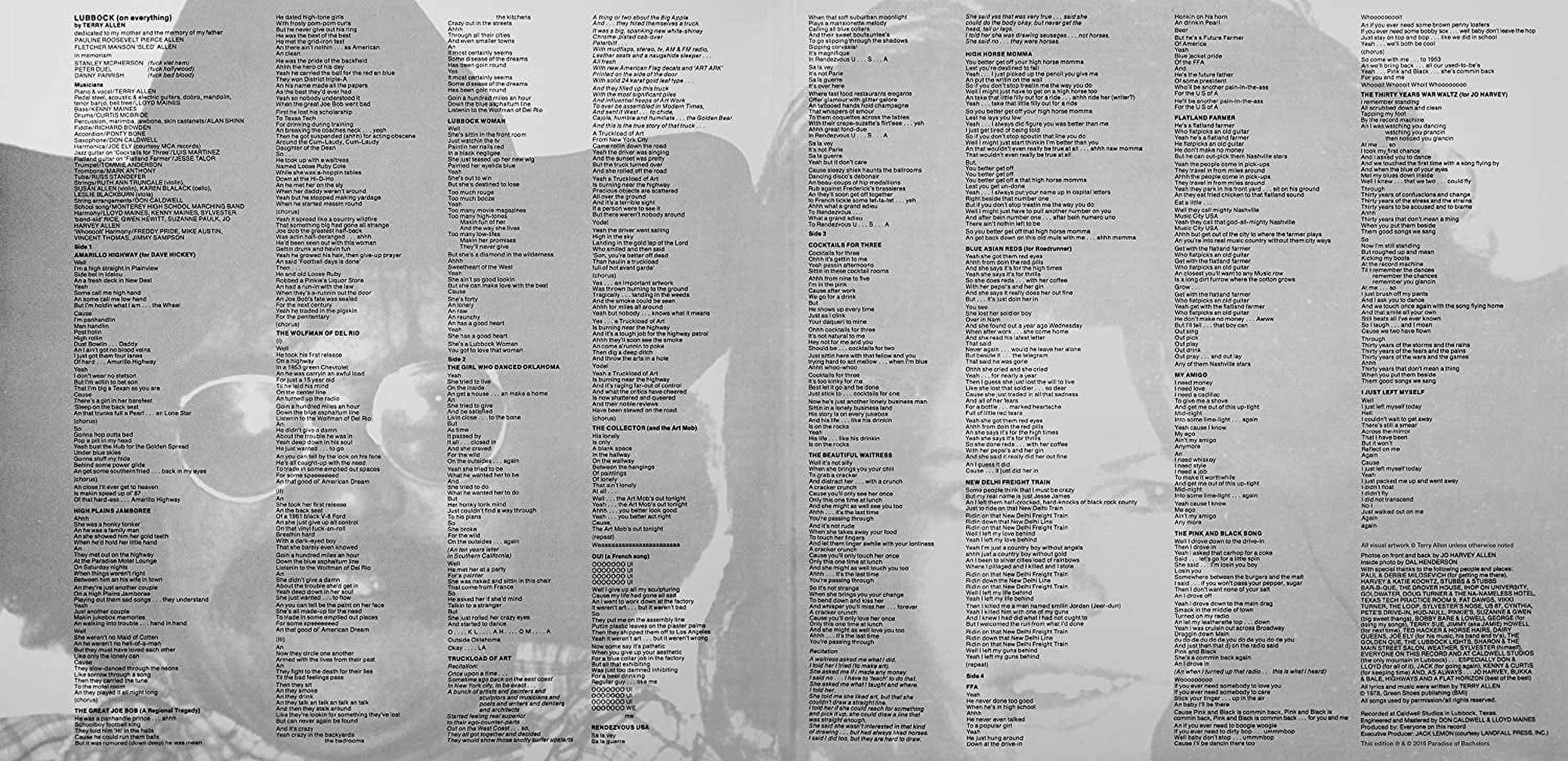 Terry Allen - Lubbock (on everything) - Country - Vinyl