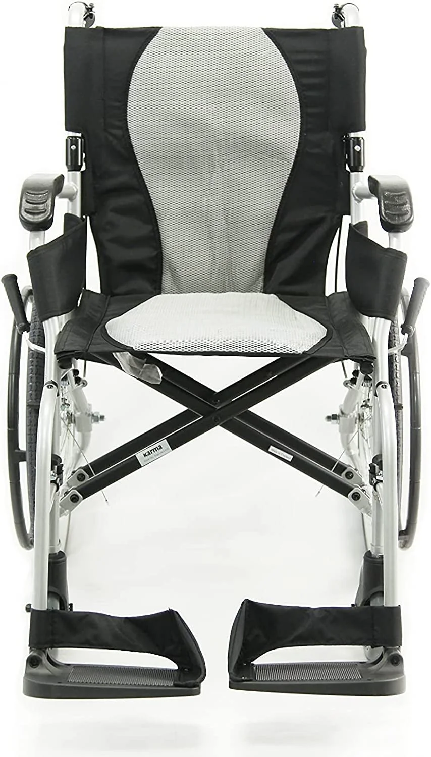 Karman K-2512 19 lbs Ultra Light Ergonomic Wheelchair with Removable Footrest and Quick Release Wheels
